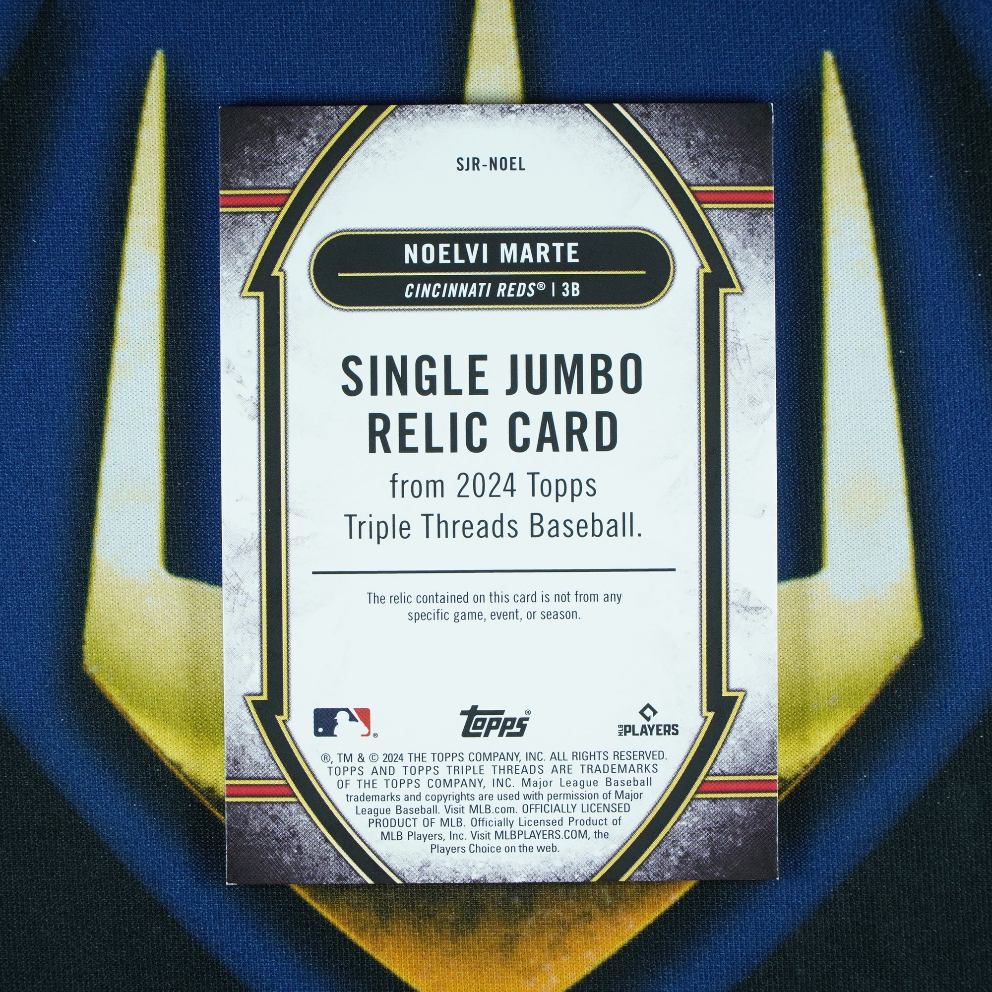 Noelvi Marte 2024 Topps Triple Threads Jumbo Relic /48 RC