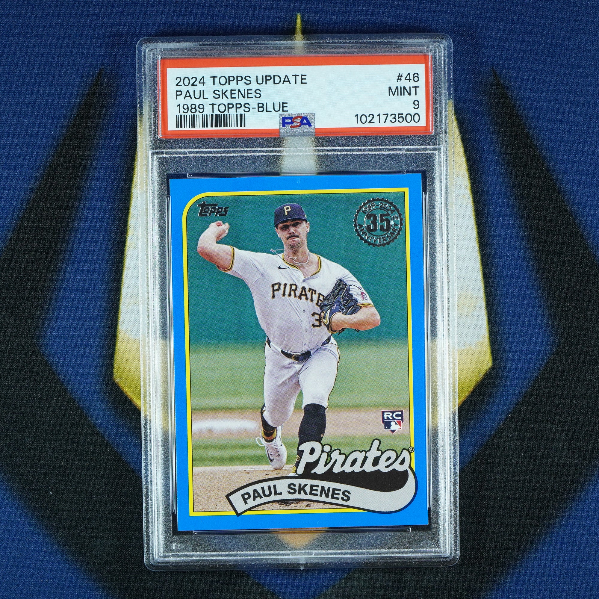 Paul Skenes 2024 Topps Update 1989 Blue RC [PSA 9]