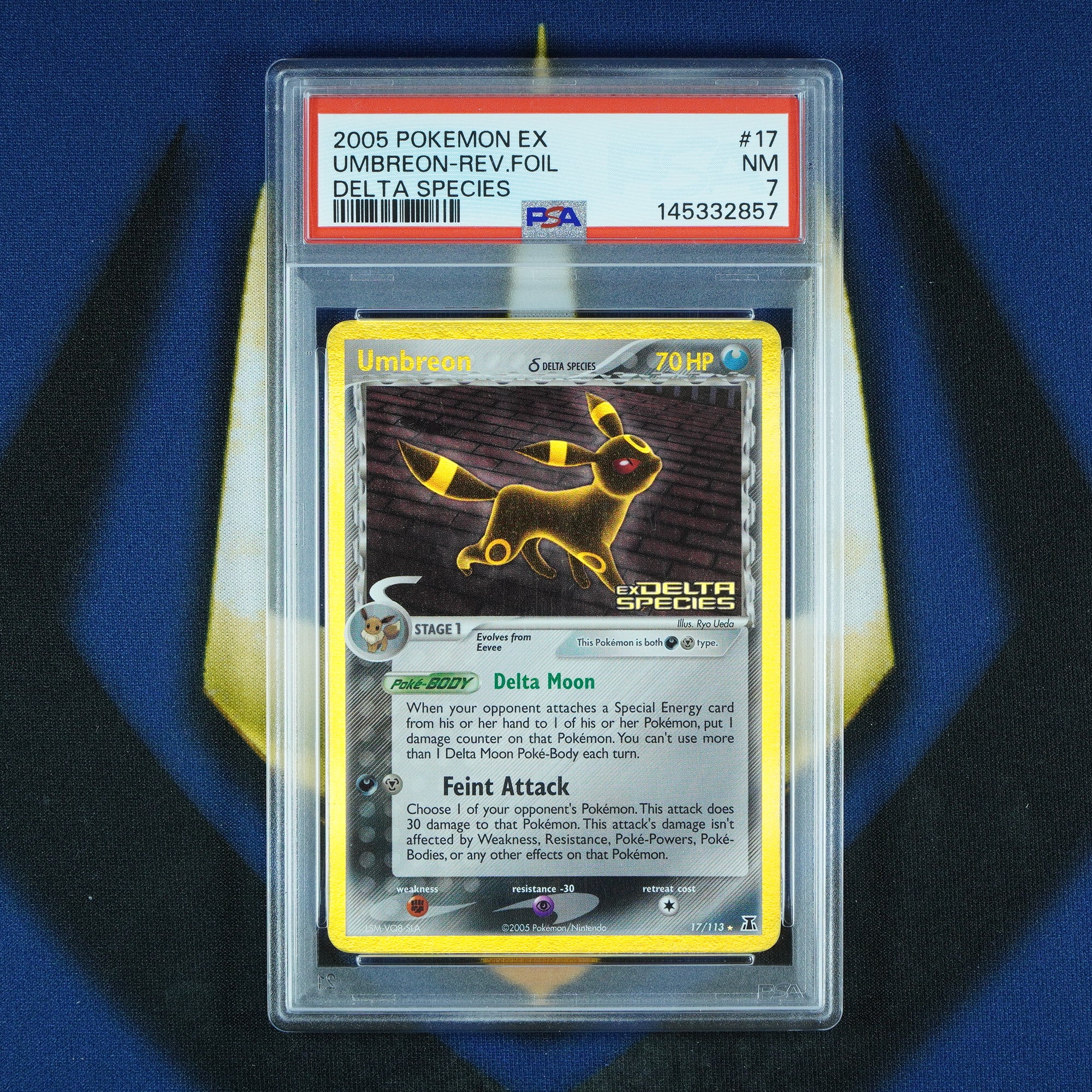 Umbreon Delta Species Reverse Holo Rare 17/113 [PSA 7]
