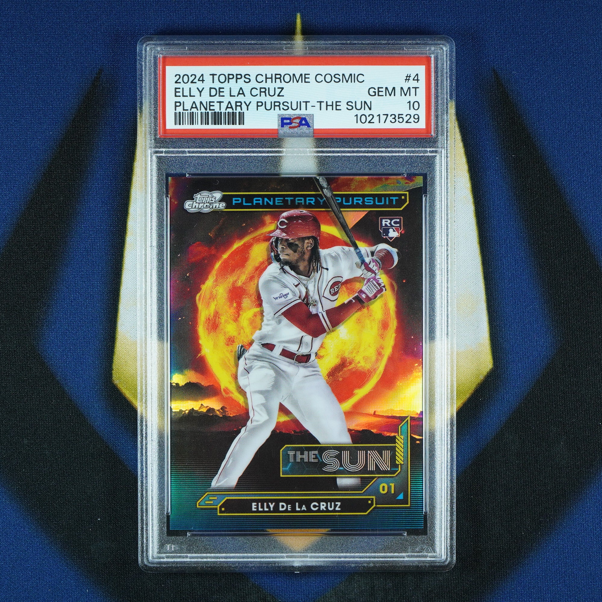 Elly De La Cruz 2024 Topps Cosmic Chrome Planetary Pursuit The Sun RC [PSA 10]