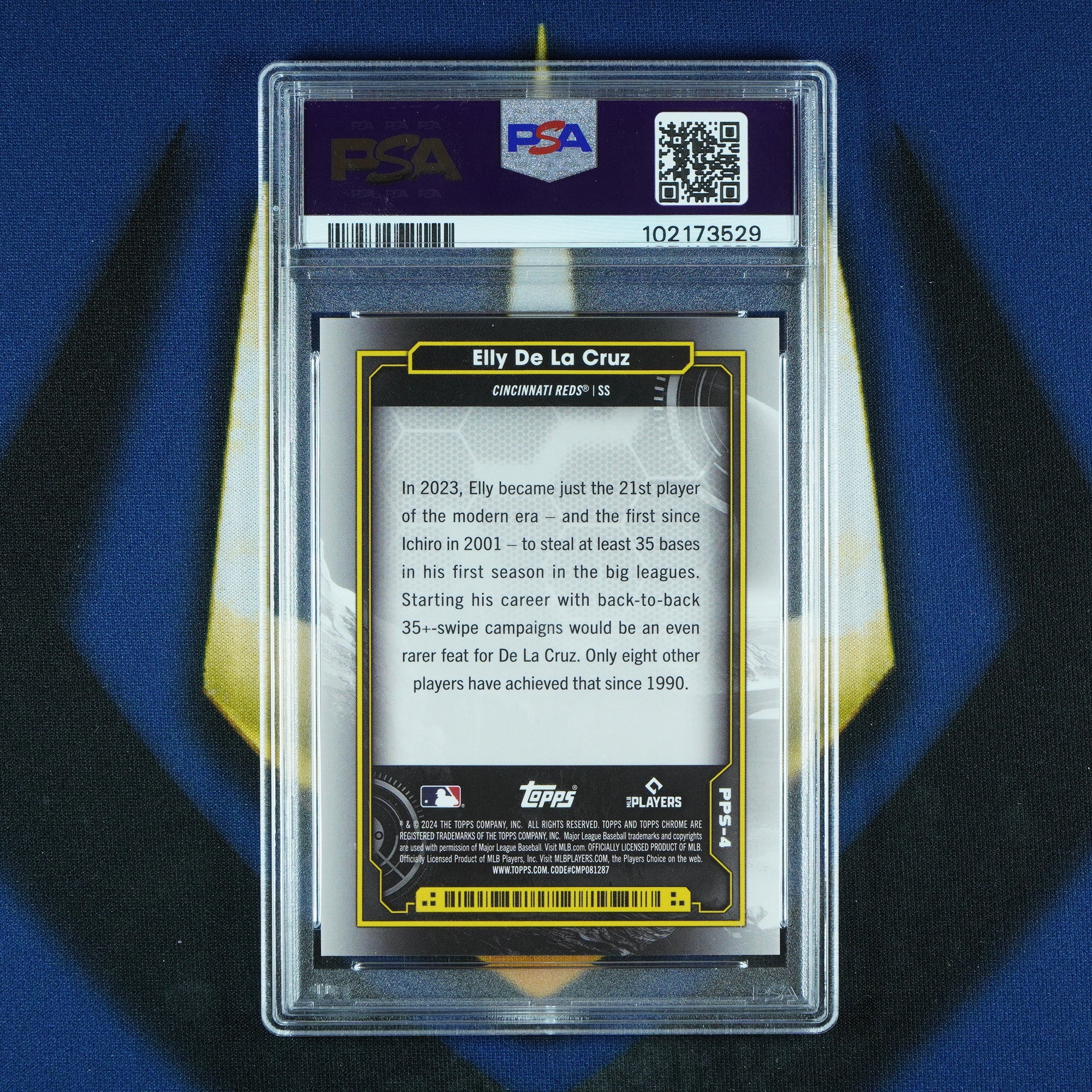 Elly De La Cruz 2024 Topps Cosmic Chrome Planetary Pursuit The Sun RC [PSA 10]