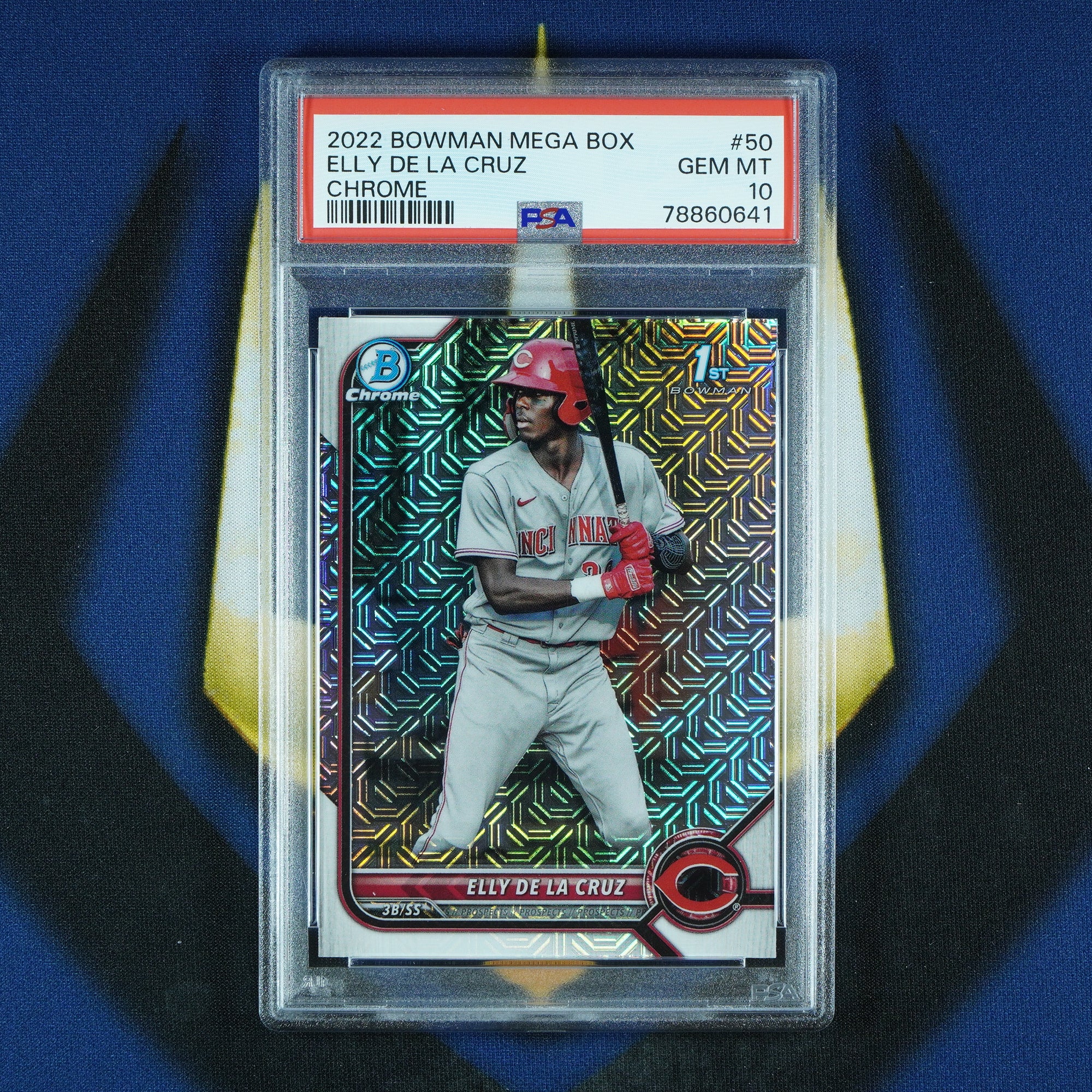 Elly De La Cruz 2022 Bowman Chrome 1st Mega [PSA 10]