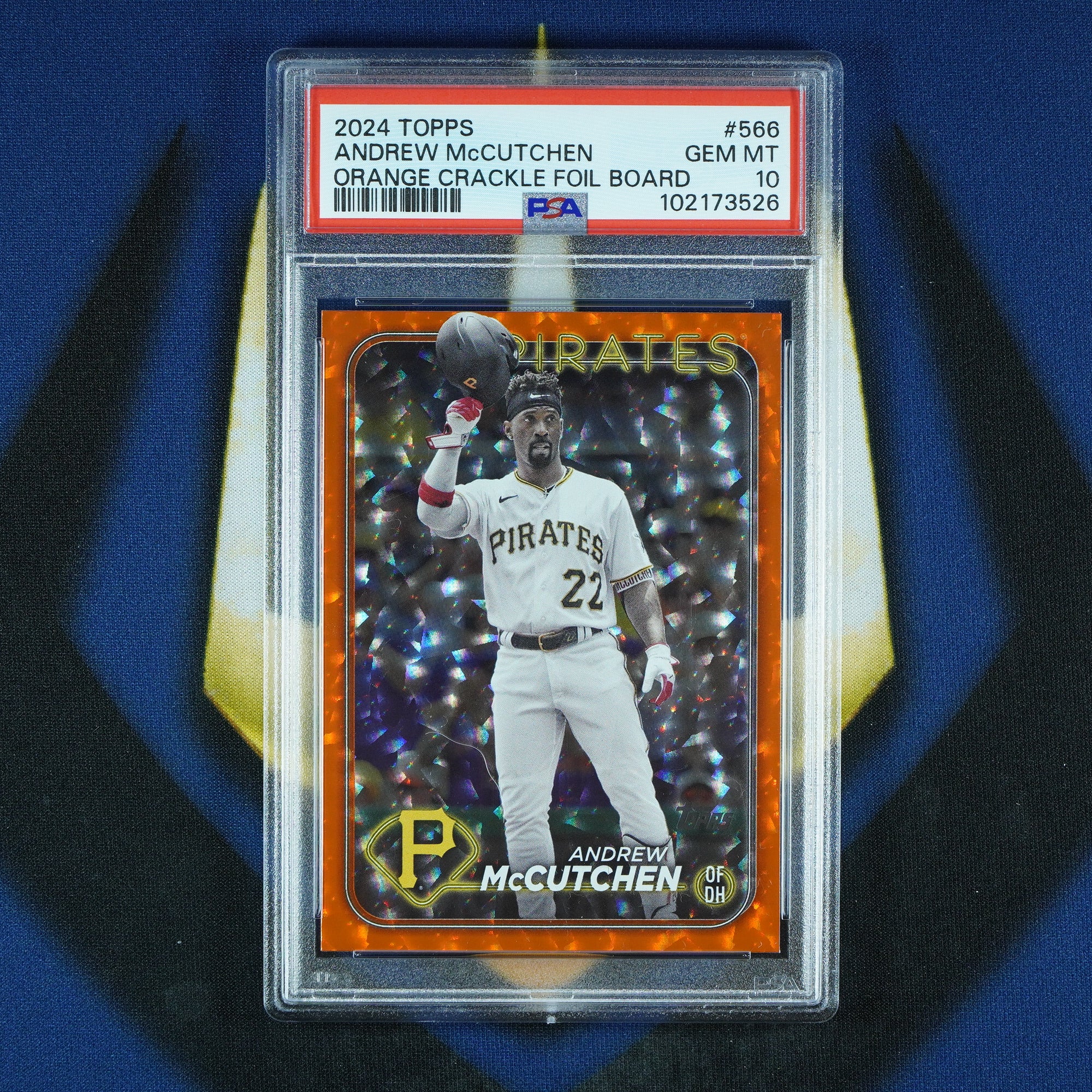 Andrew McCutchen 2024 Topps Series 2 Orange Foil Board /299 [PSA 10]