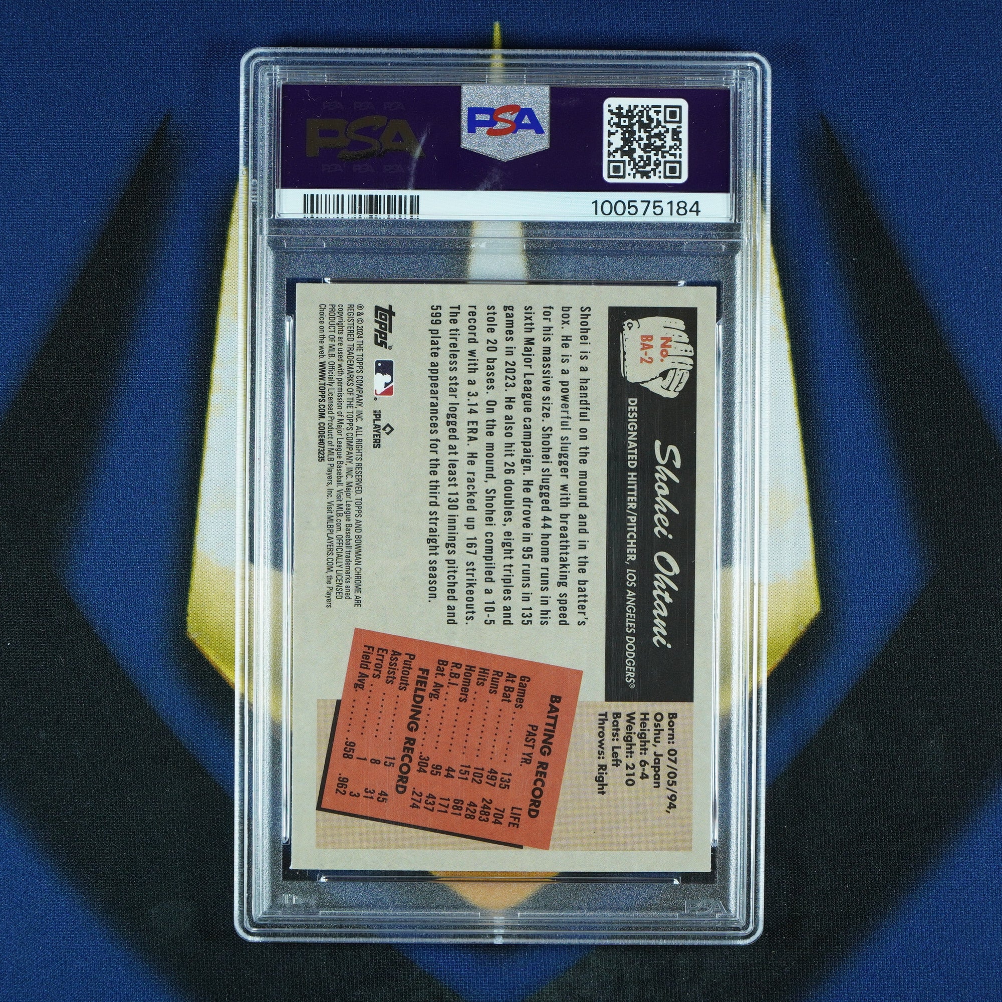 Shohei Ohtani 2024 Bowman 1955 Anime [PSA 10]