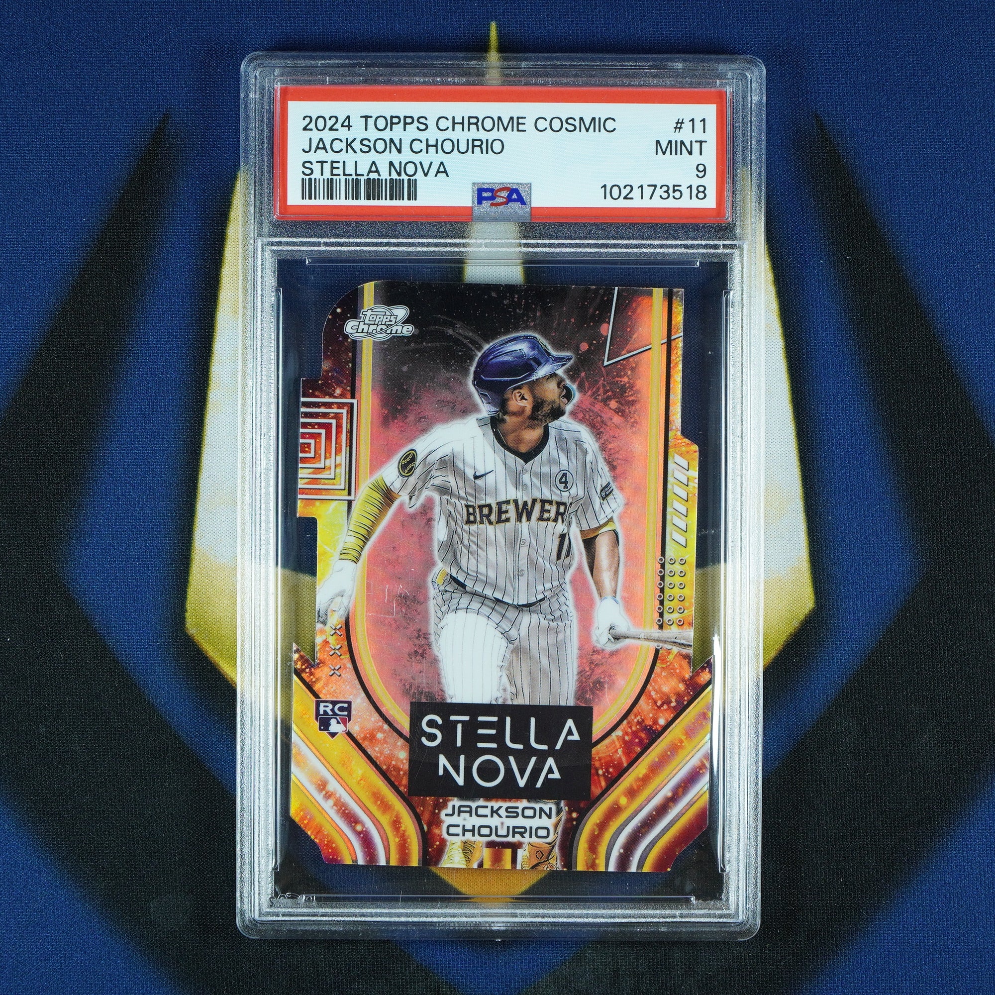 Jackson Chourio 2024 Topps Cosmic Chrome Stella Nova RC [PSA 9]
