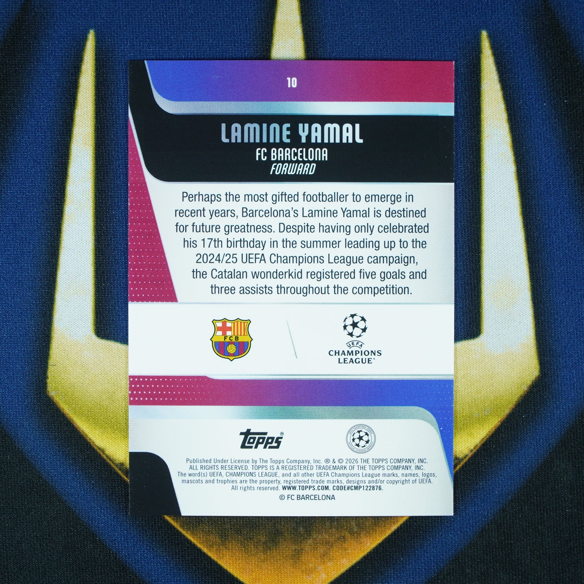 Lamine Yamal 2025-26 Topps UEFA Club Competitions Image Variation