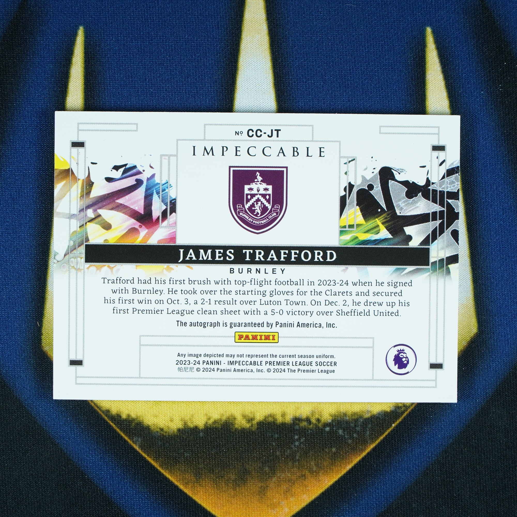James Trafford 2023-24 Panini Impeccable Canvas Creations Auto /25 RC