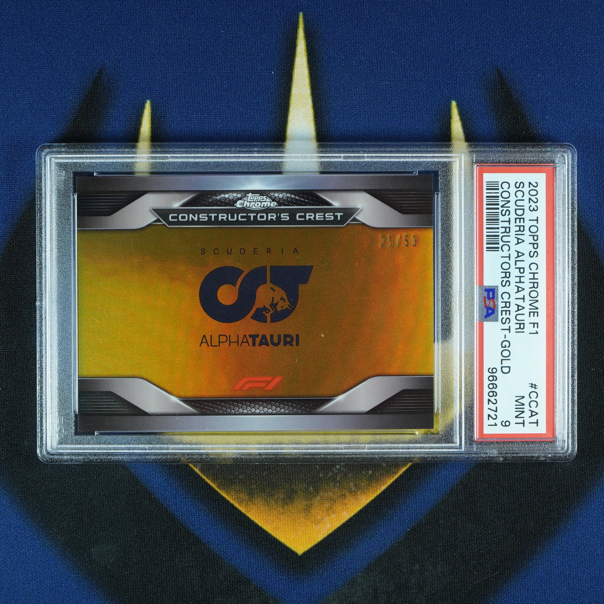 Scuderia Alpha Tauri 2023 Topps Chrome Gold /50 [PSA 9]