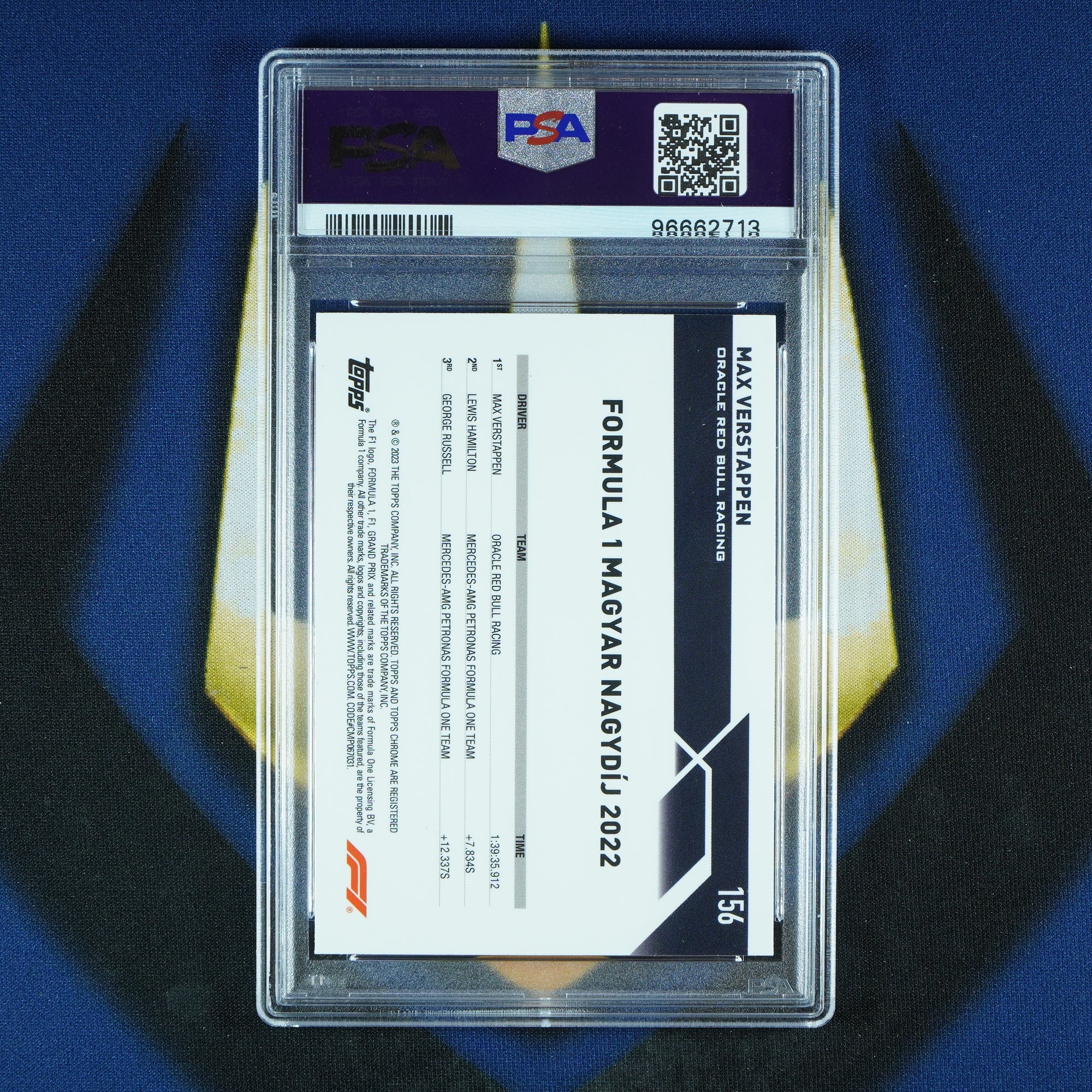 Max Verstappen 2023 Topps Chrome Orange /25 #156 [PSA 10]