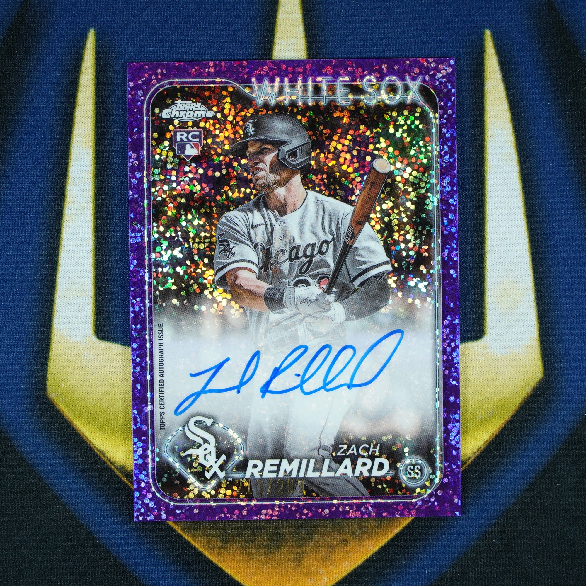 Zach Remillard 2024 Topps Chrome Purple Speckle Auto /299 RC