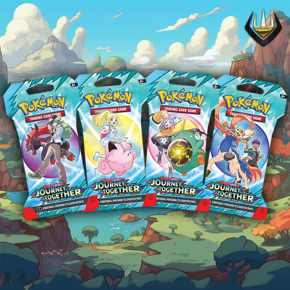 Journey Together Pokemon Sleeved Booster Art Set [4 Sleeved Boosters]
