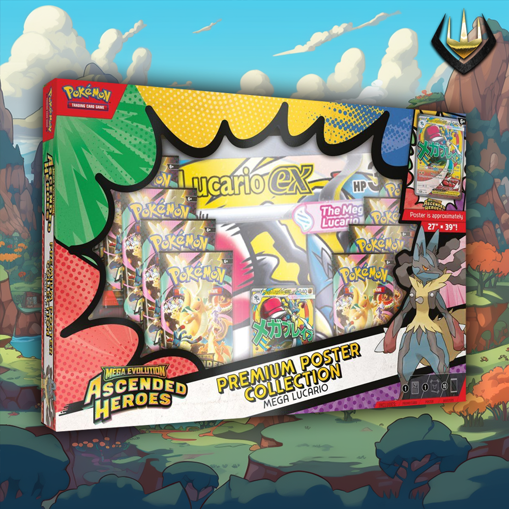 Ascended Heroes Pokemon Premium Poster Collection [Mega Lucario]