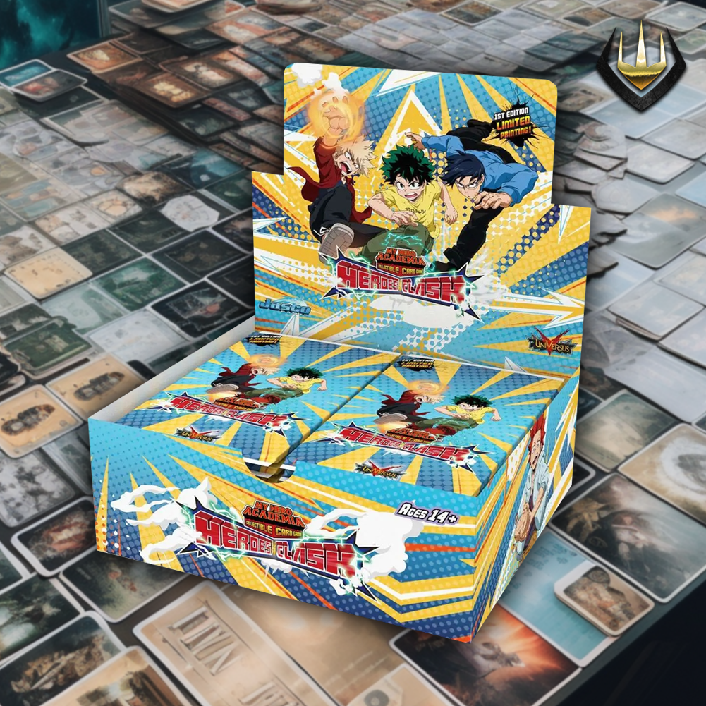 my hero academia heroes clash booster box Pack Each booster pack contains 10 cards My Hero Academia Heroes Clash