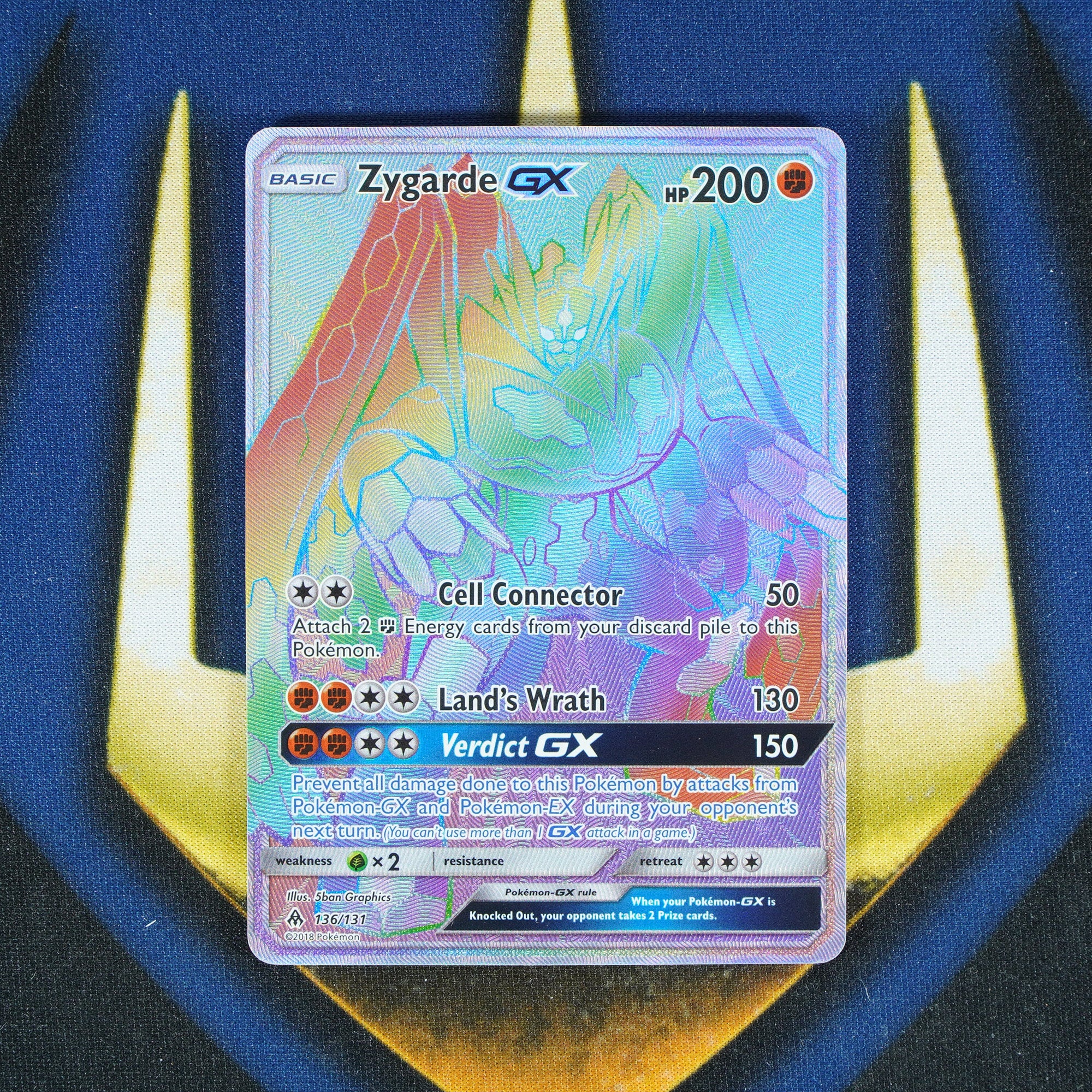 Zygarde GX FORBIDDEN LIGHT Rainbow Rare 136/131 [M]