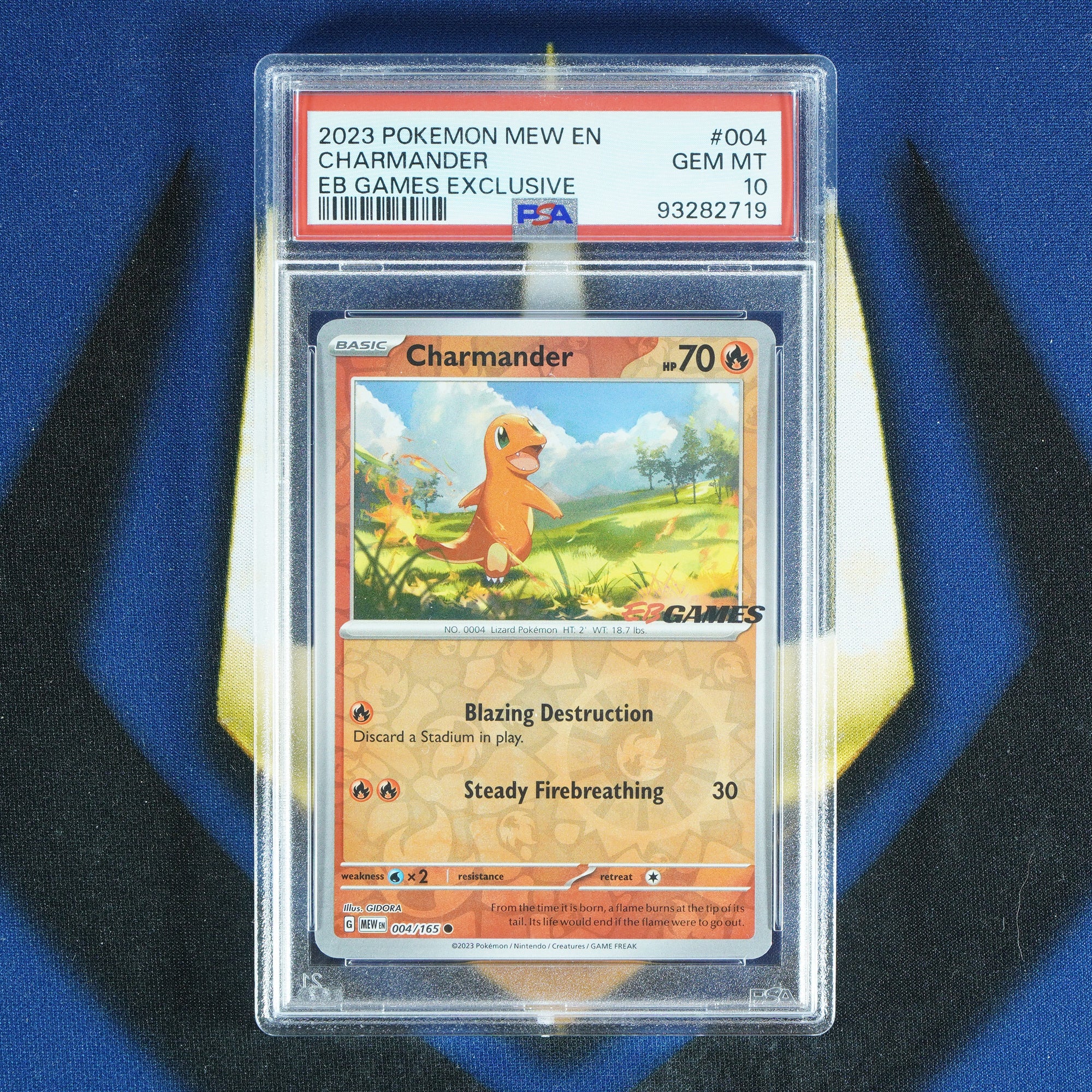 Charmander 151 PSA 10 EB Games Promo 004/165 [PSA 10]