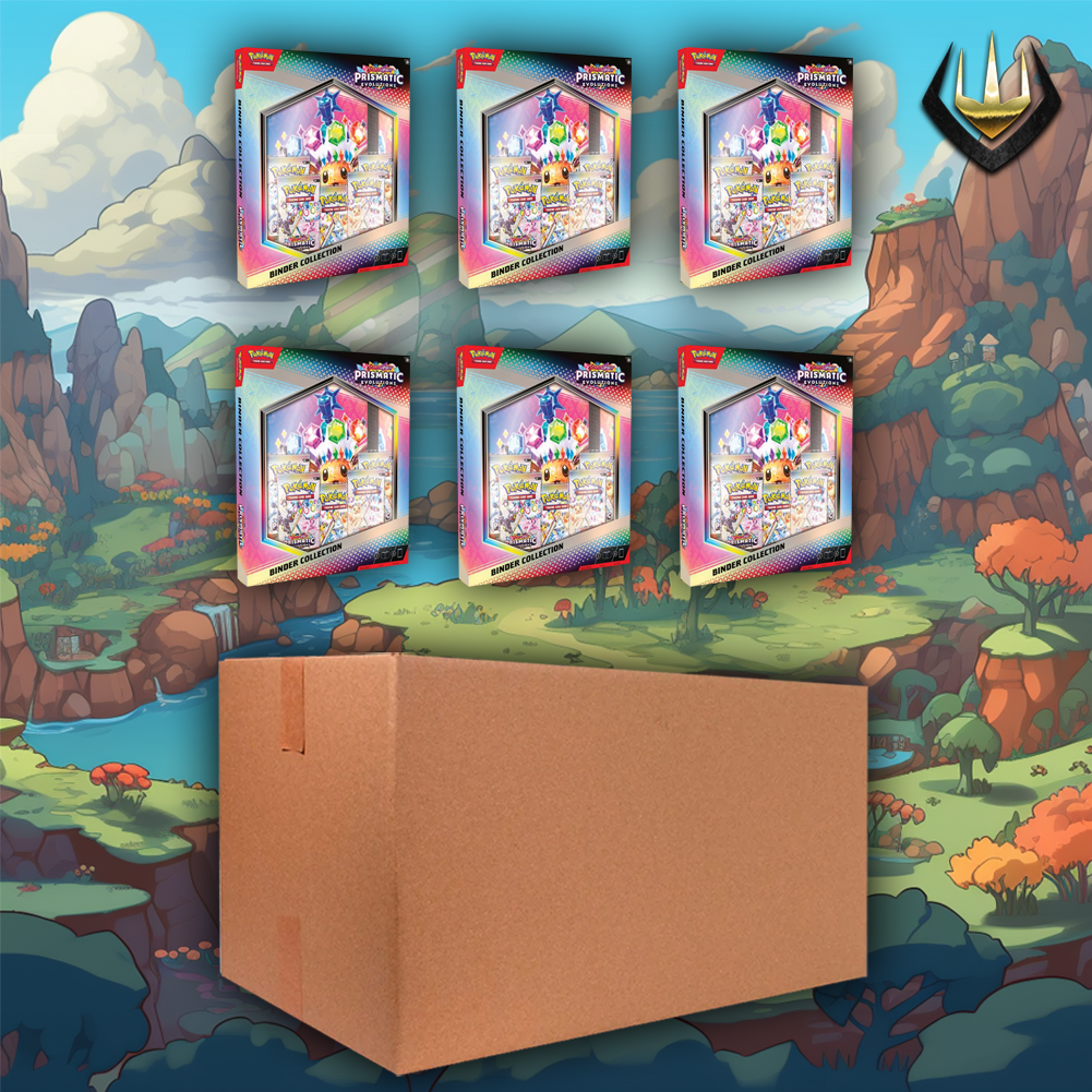 Prismatic Evolutions Binder Collection Pokemon Case [6 Boxes/Case]