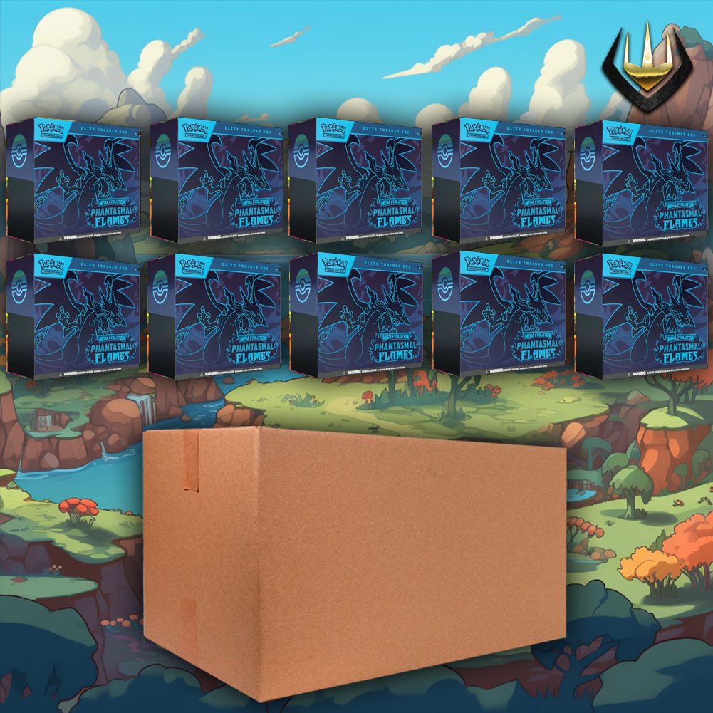 Phantasmal Flames Pokemon ETB Elite Trainer Box Case [10 Boxes/Case]