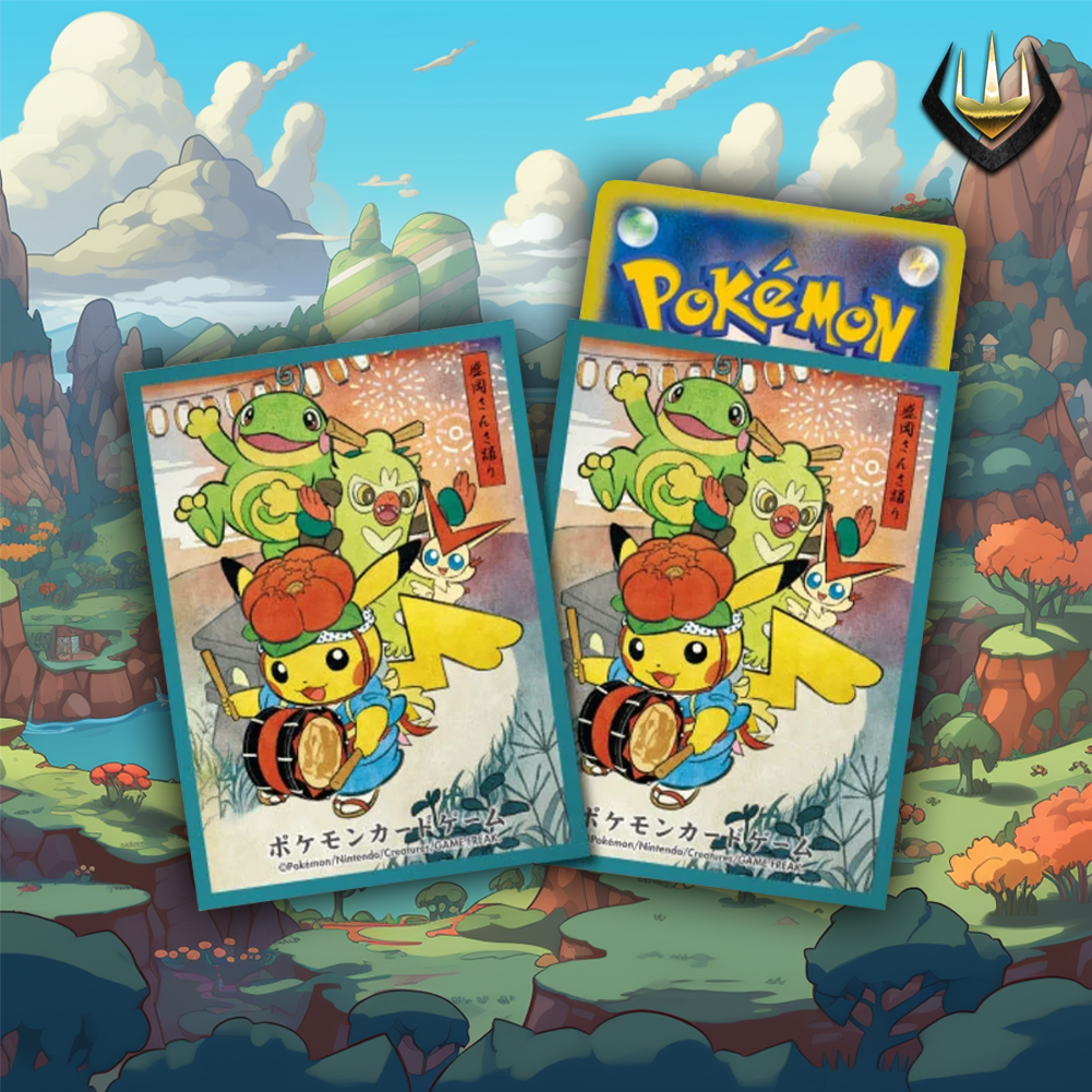 Pikachu Sansa Dance Festival Pokemon Center Card Sleeves [64 Sleeves]