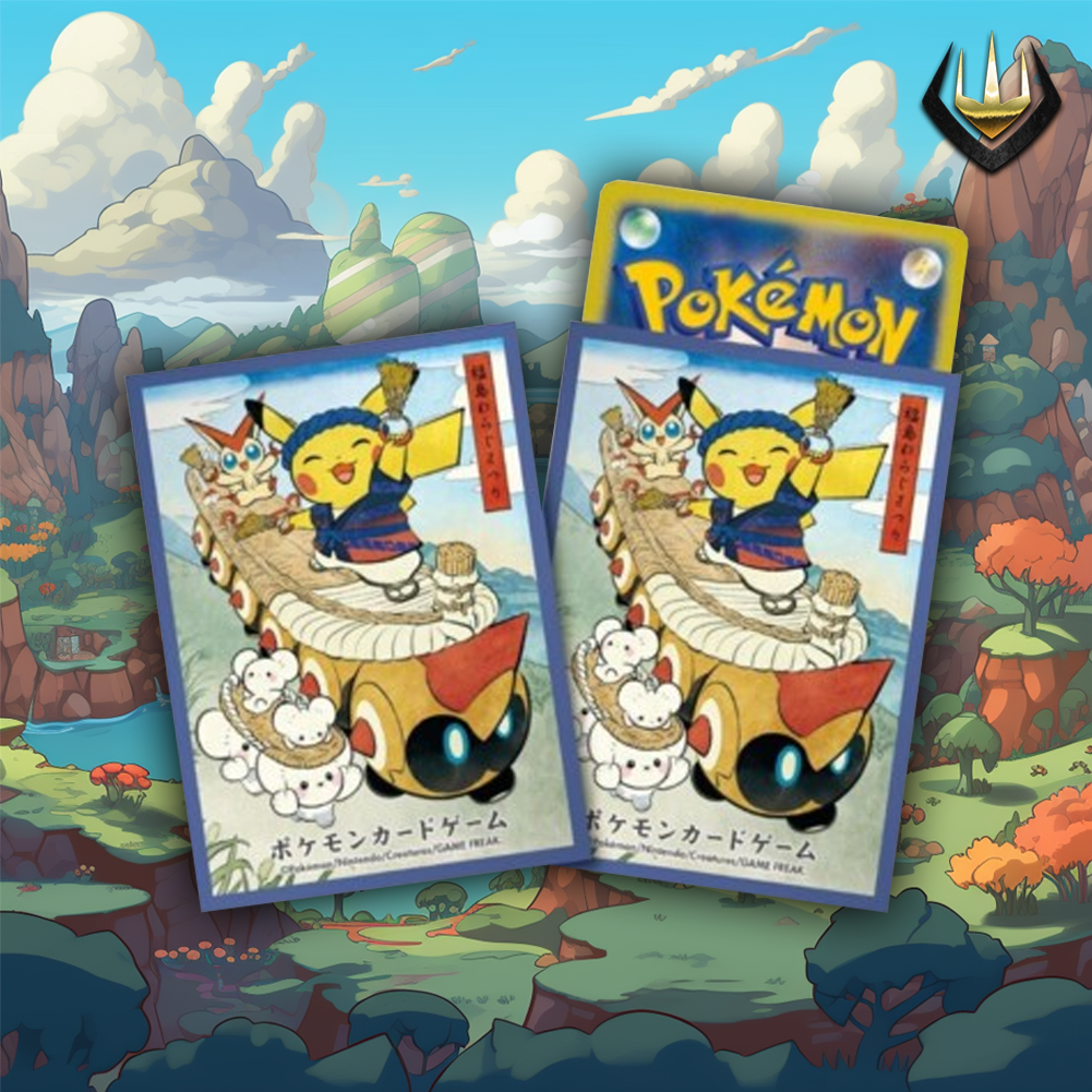 Pikachu Waraji Festival Pokemon Center Card Sleeves [64 Sleeves]