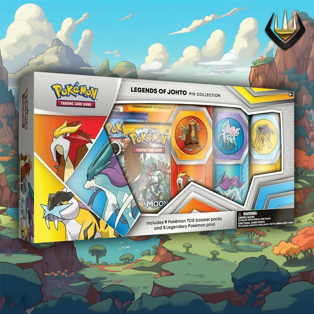 Legends Of Johto GX Pokemon Pin Collection