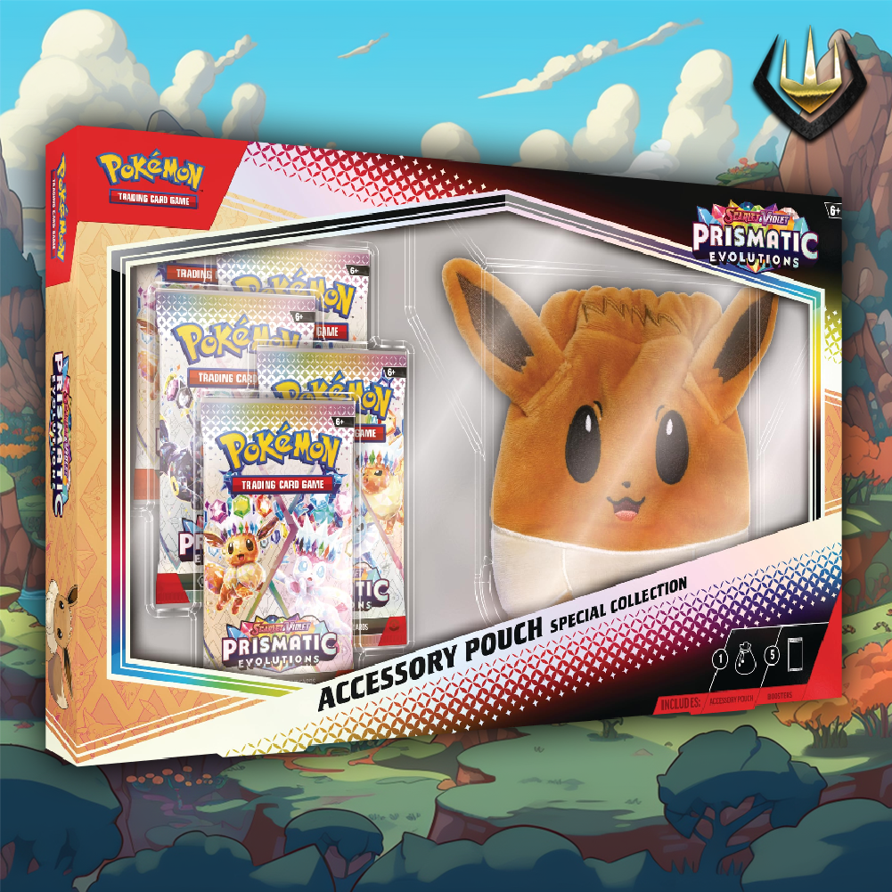 Prismatic Evolutions Pokemon Accessory Pouch Collection