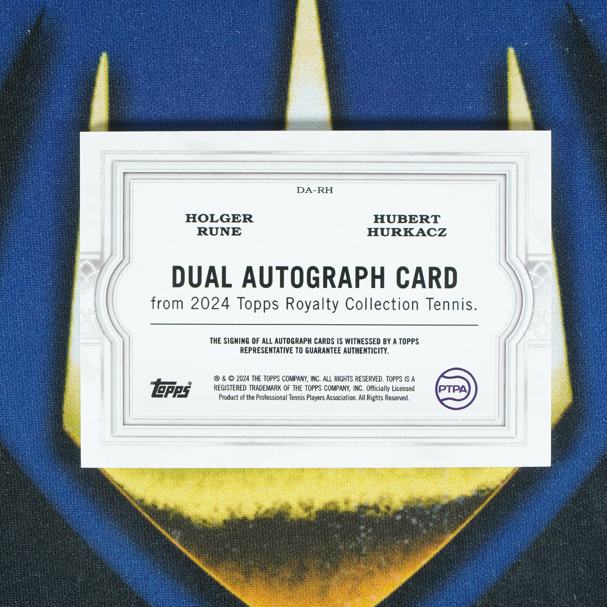 Holger Run Hubert Hurkacz TOPPS ROYALTY TENNIS Dual On Card Autograph 20/25 [Raw]