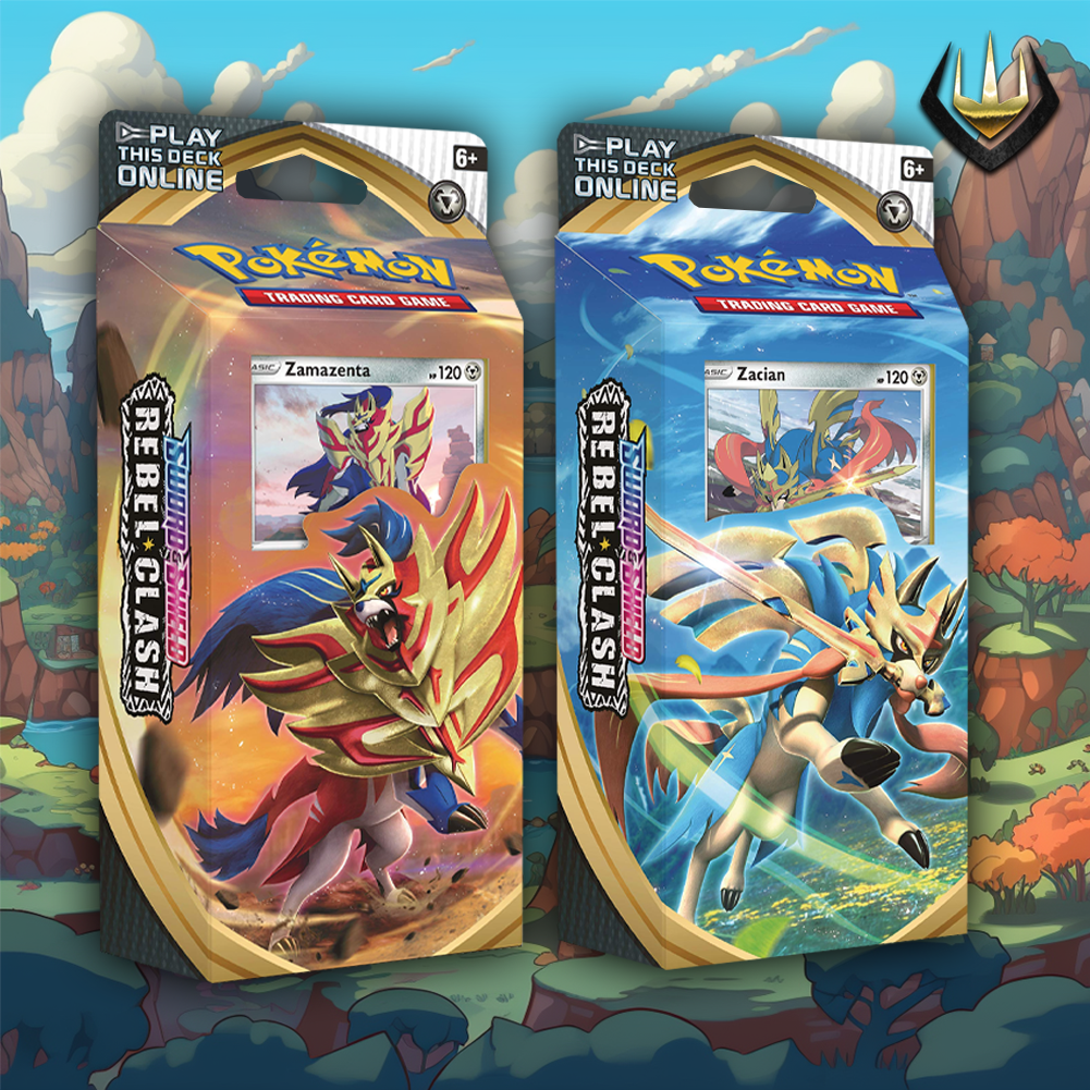 Rebel Clash Pokemon Theme Deck Box Set of 2 [Zamazenta + Zacian]