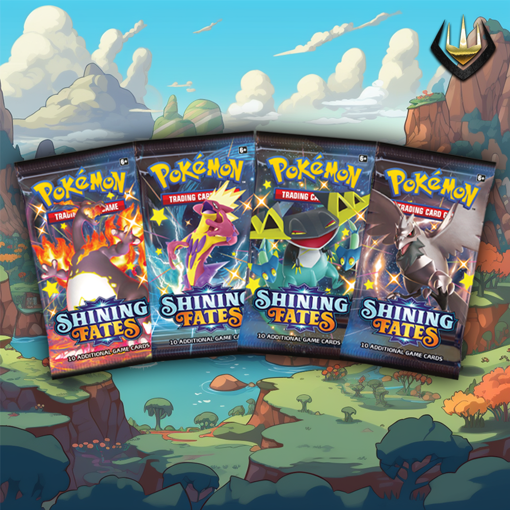 Shining Fates Pokémon Booster Pack Art Set [Set Of 4]