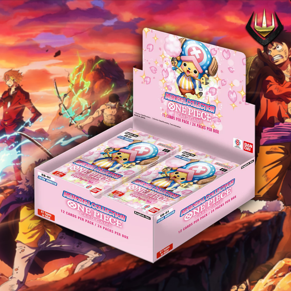 one piece eb01 booster box LIVE OPENING filled with 144 cards that bring the iconic characters and events of the One Piece world to life One Piece "Memorial Collection" EB-01: