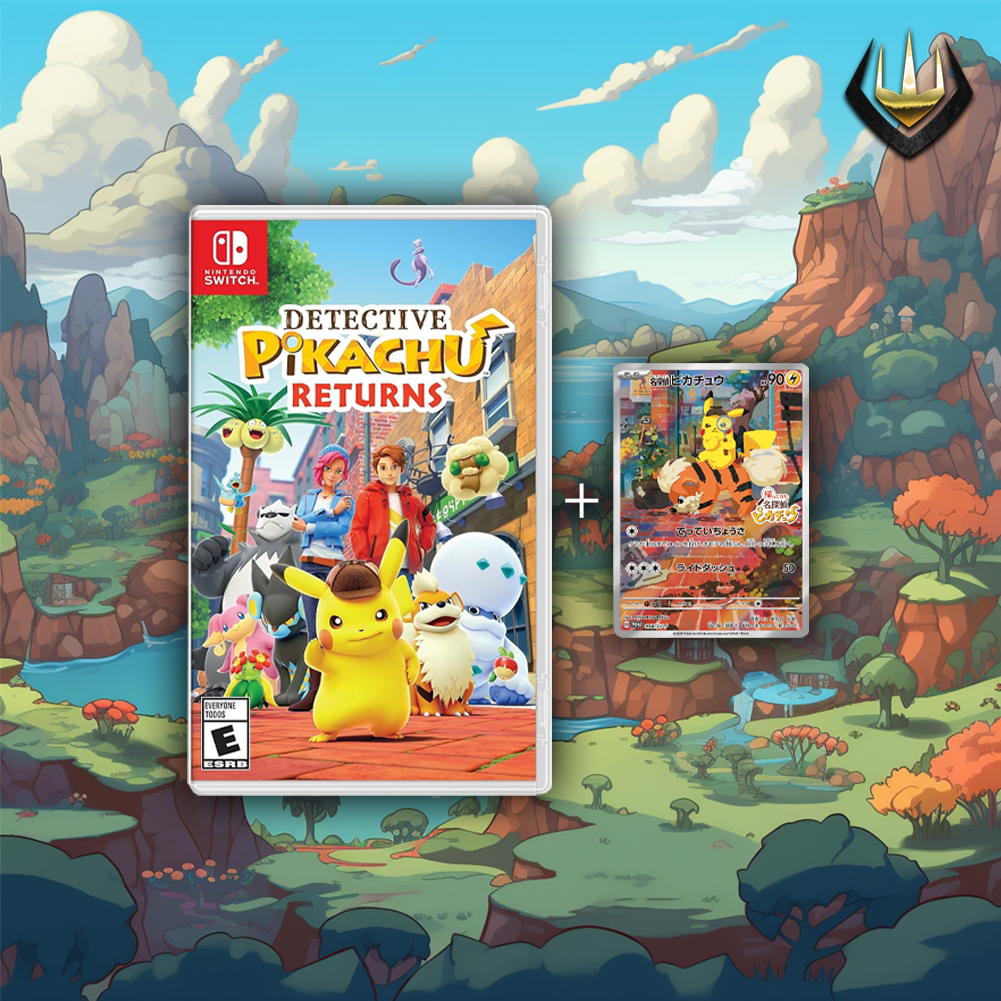 Sealed Game Pokemon Japanese Nintendo Switch + Promo [Detective Pikachu Returns]