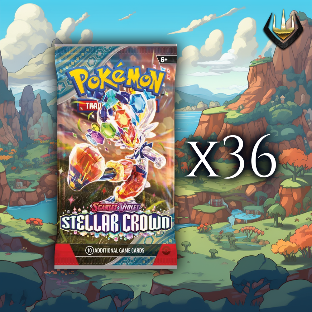 36x Stellar Crown Pokemon Booster Pack Lot