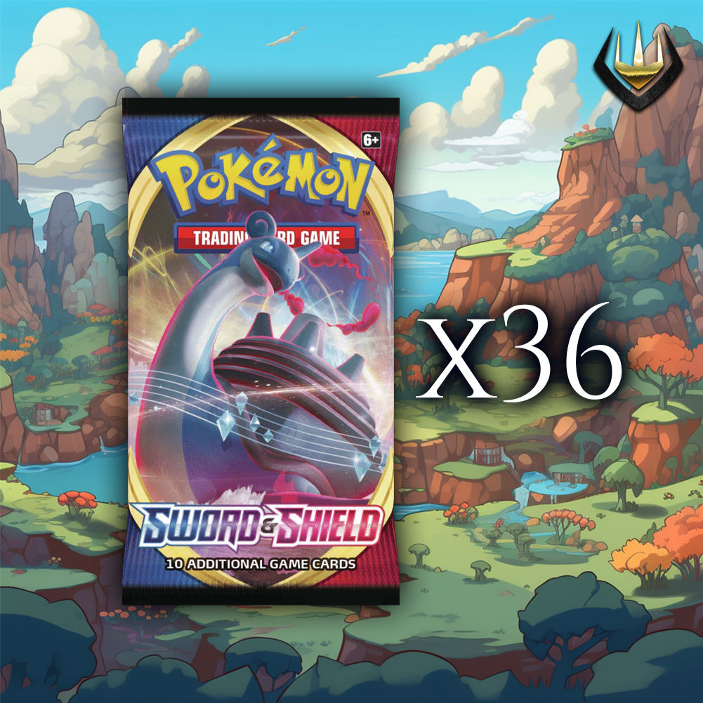 36x Sword & Shield Base Set Pokemon Booster Pack Lot