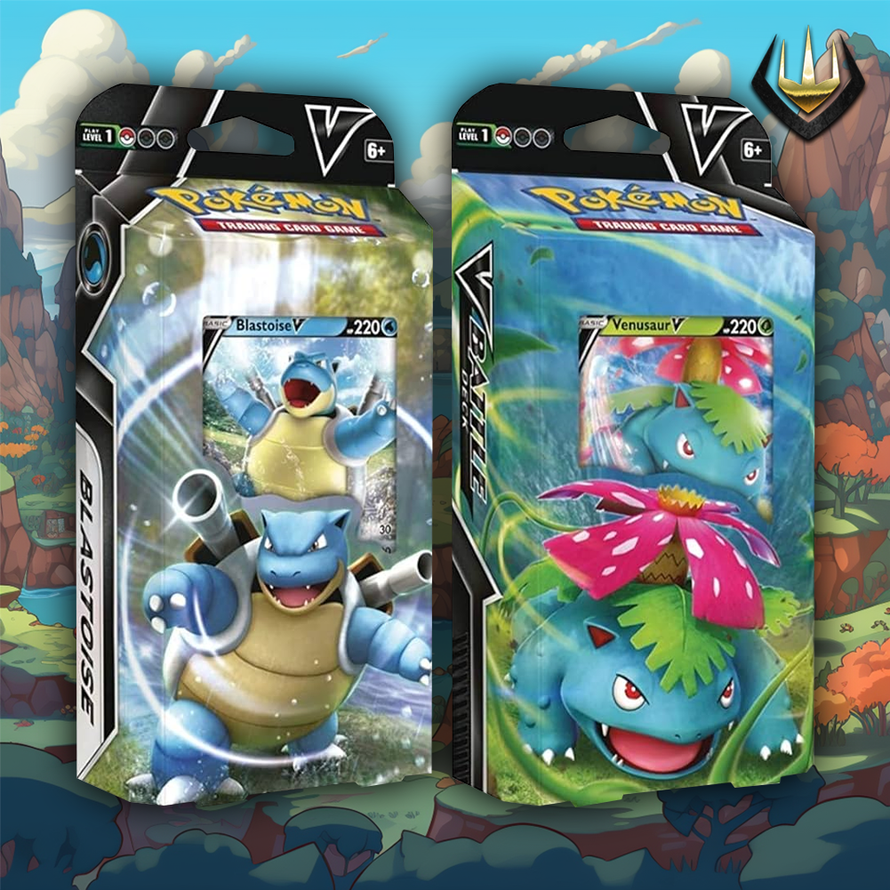 Pokemon Theme Deck Box Set of 2 [Venusaur V + Blastoise V]