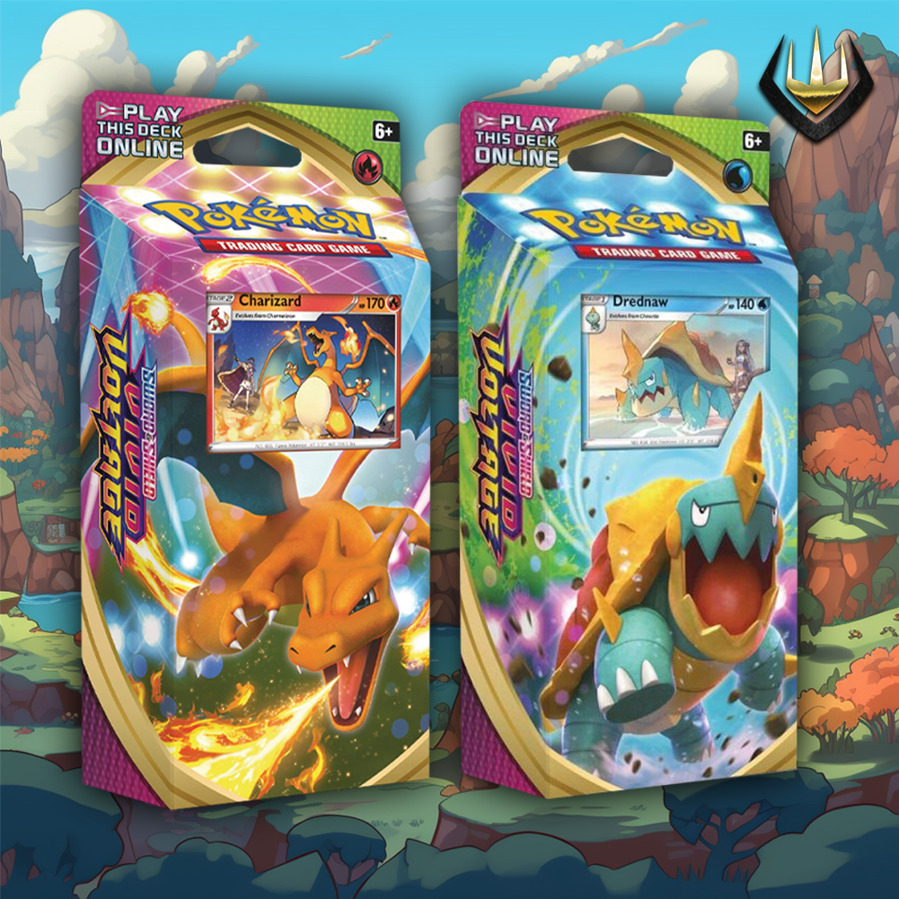 Vivid Voltage Pokemon Theme Deck Box Set of 2 [Charizard + Drednaw]