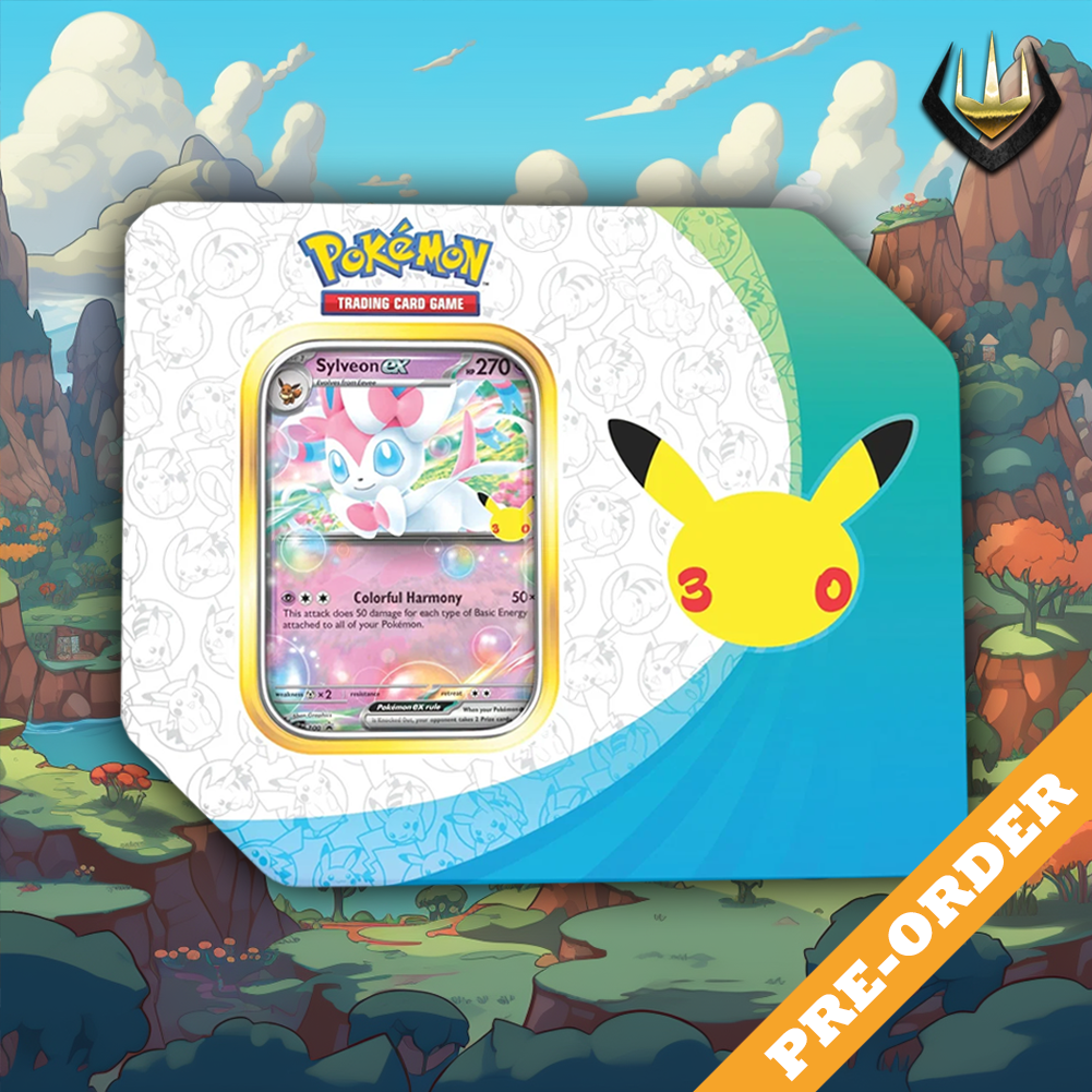 30th Celebration Pokemon 5-Booster Tin [Sylveon Ex] [Pre-Order 16/9]