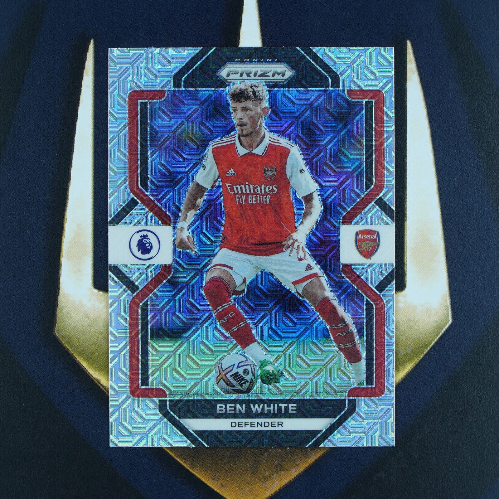 Ben White 2022-23 Panini Prizm EPL Silver Mojo #154 Arsenal