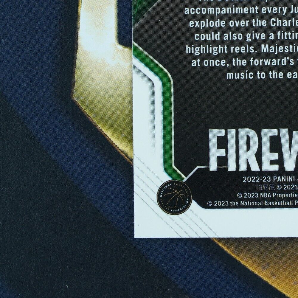 Jayson Tatum 2022-23 Panini Prizm Fireworks #5 Boston Celtics