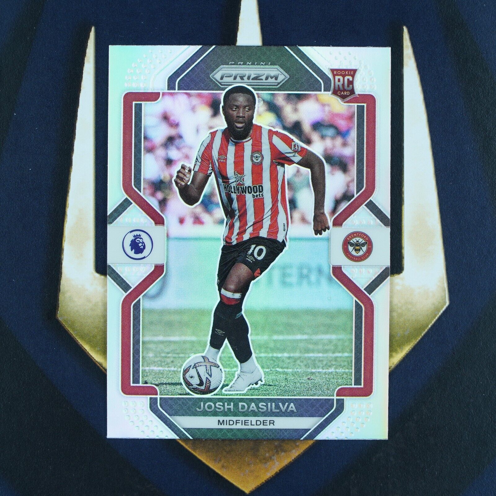 Josh Dasilva 2022-23 Panini Prizm EPL Silver #44 Brentford RC