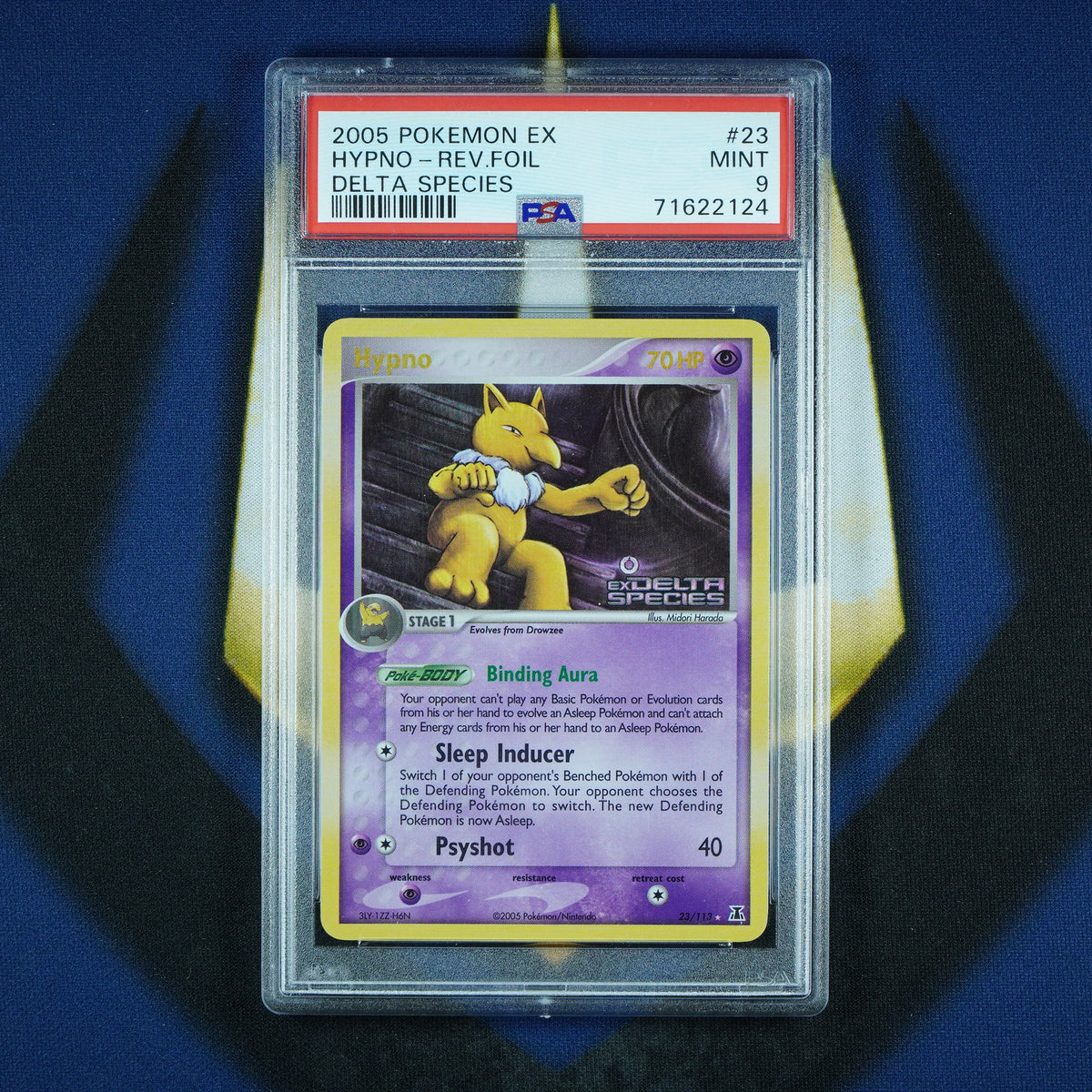 Hypno Reverse Holo Pokemon EX Delta Species #23 [PSA 9]