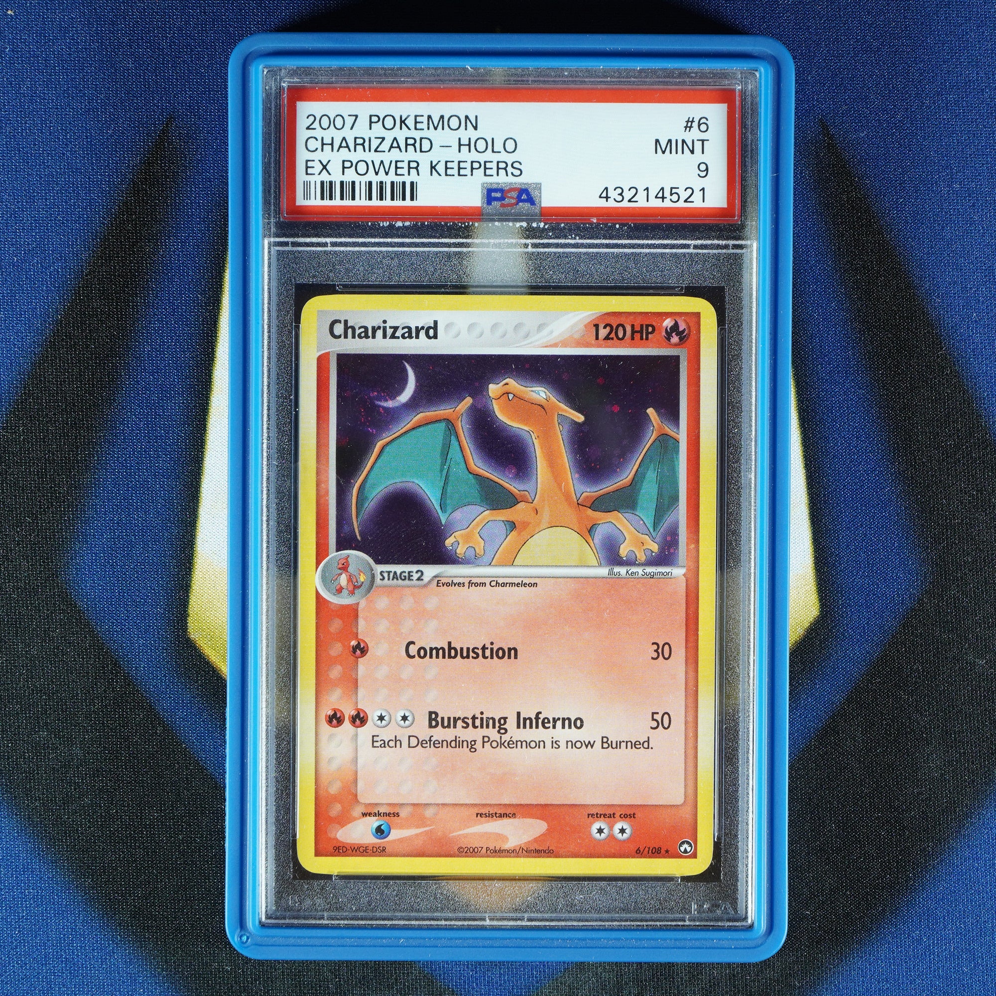 Charizard EX POWER KEEPERS Holo Rare 6/108 [PSA 9]