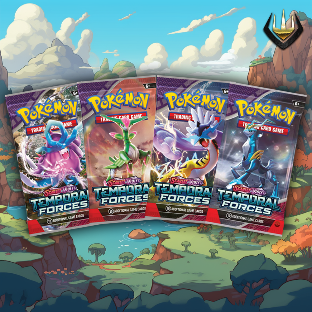 Temporal Forces Pokémon Booster Pack Art Set [Set Of 4]
