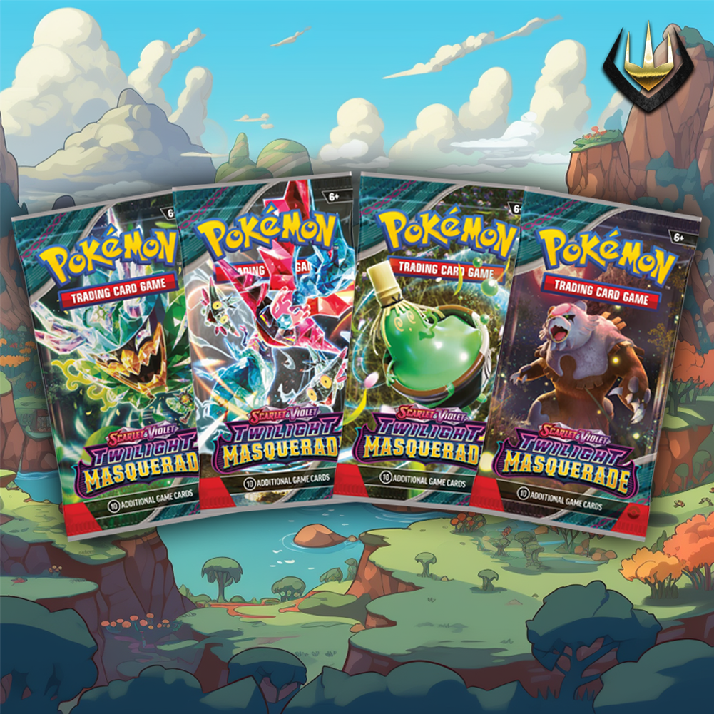 Twilight Masquerade Pokémon Booster Pack Art Set [Set Of 4]