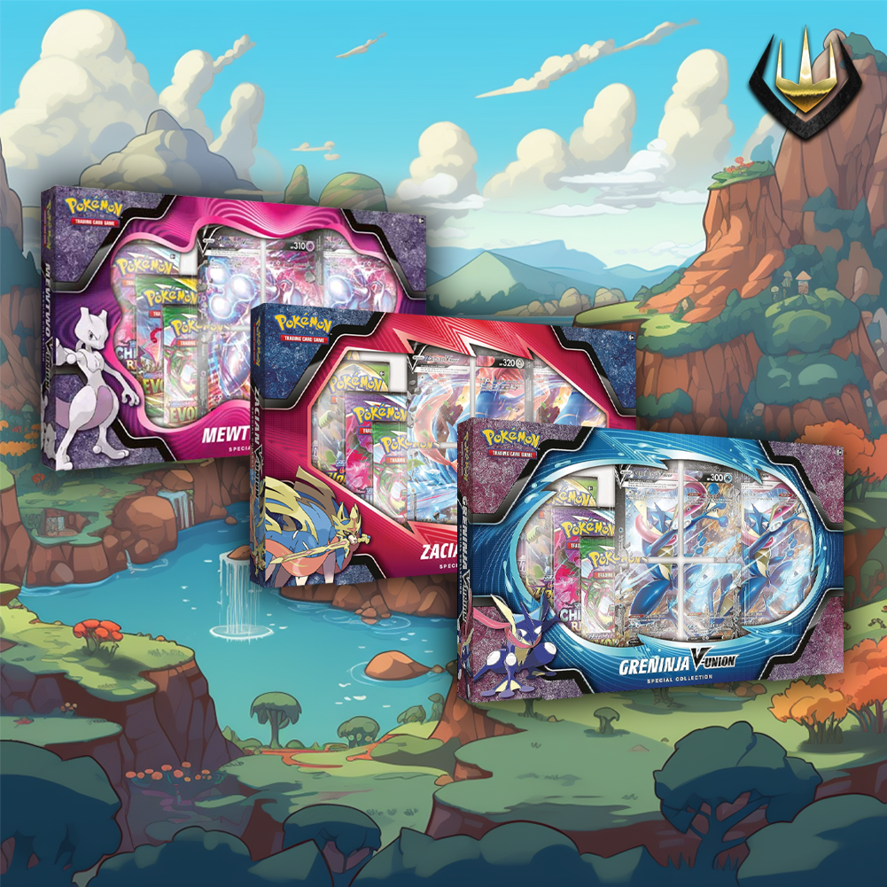 V-Union Pokemon Special Collection 3-Box Set  [Mewtwo + Greninja + Zacian]