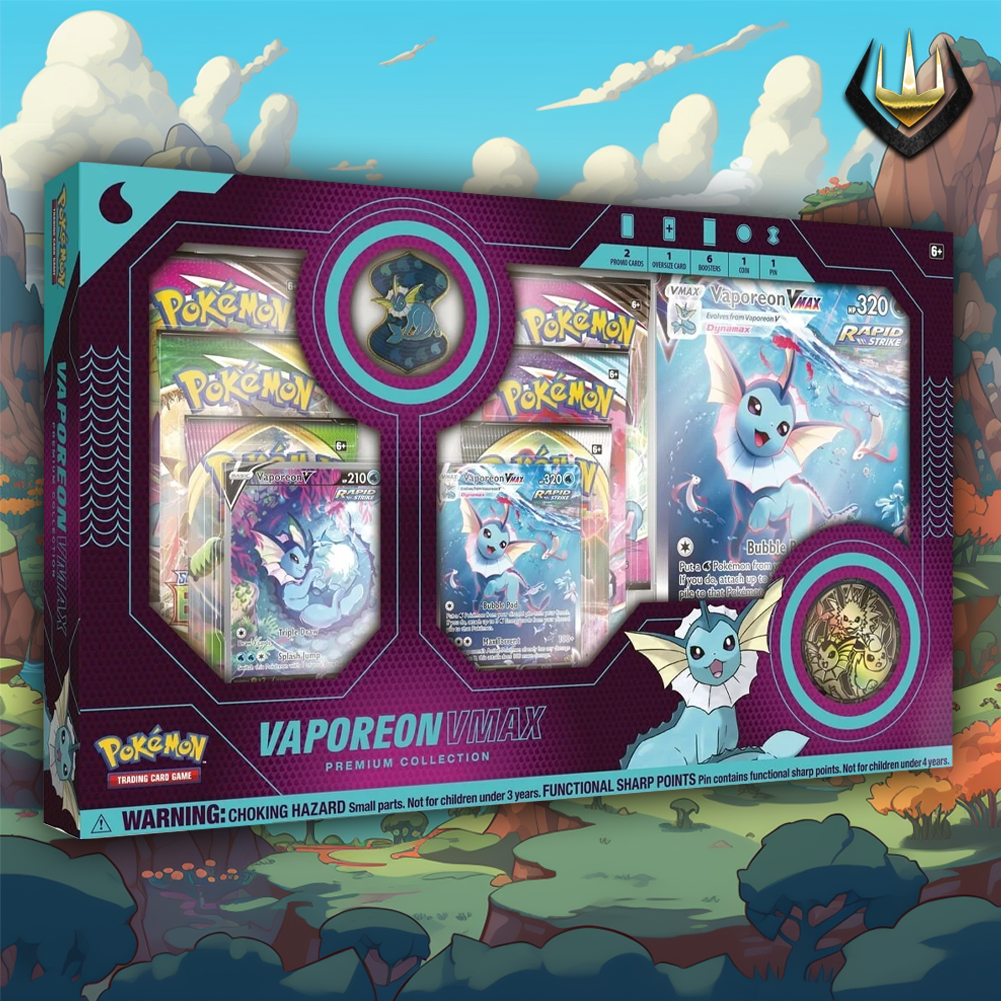Vaporeon VMAX Premium Collection Box Pokemon