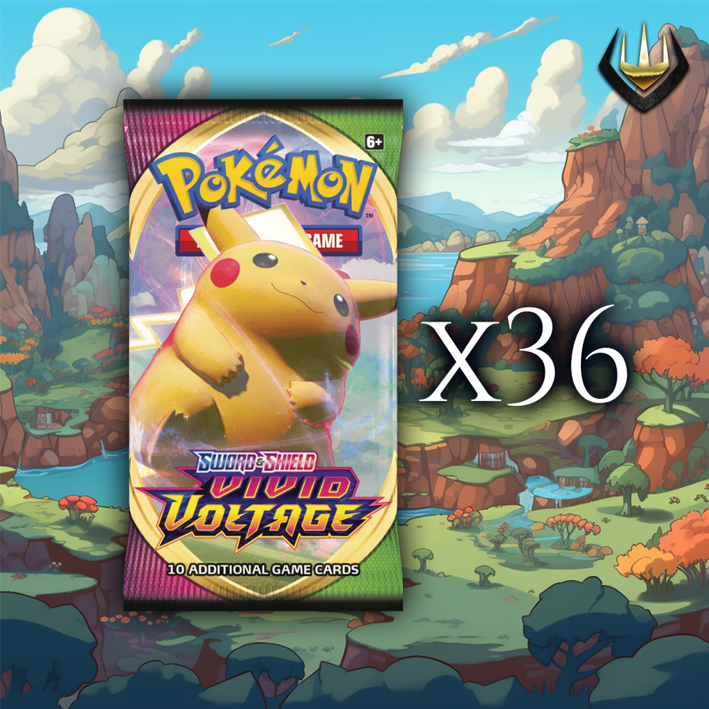36x Vivid Voltage Pokemon Booster Pack Lot