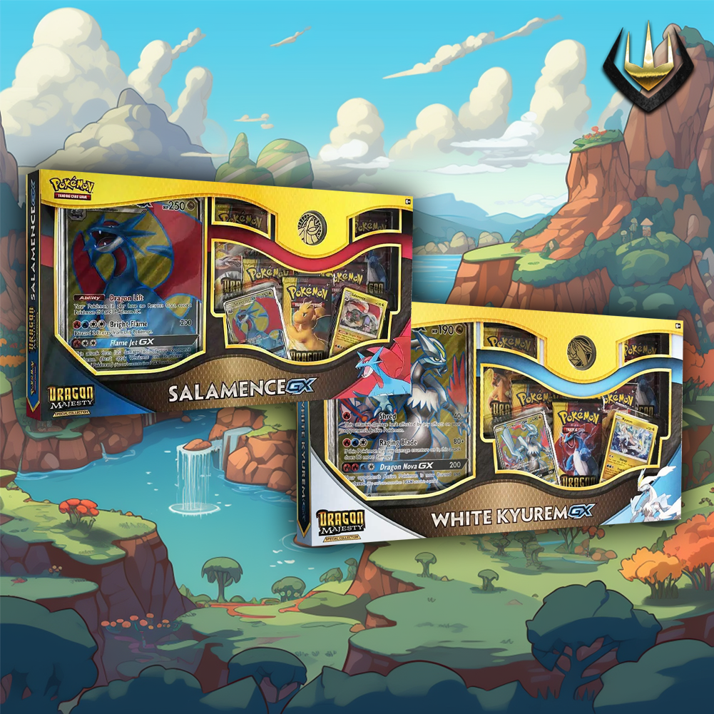 Dragon Majesty Pokemon Special Collection Box Set [White Kyurem & Salamence GX]