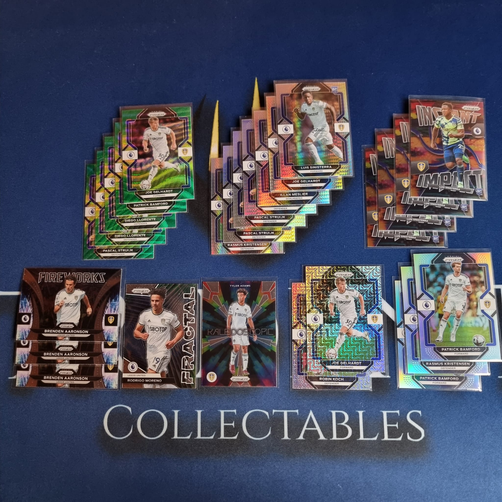 2022-23 Panini Prizm EPL Team Lot Leeds United