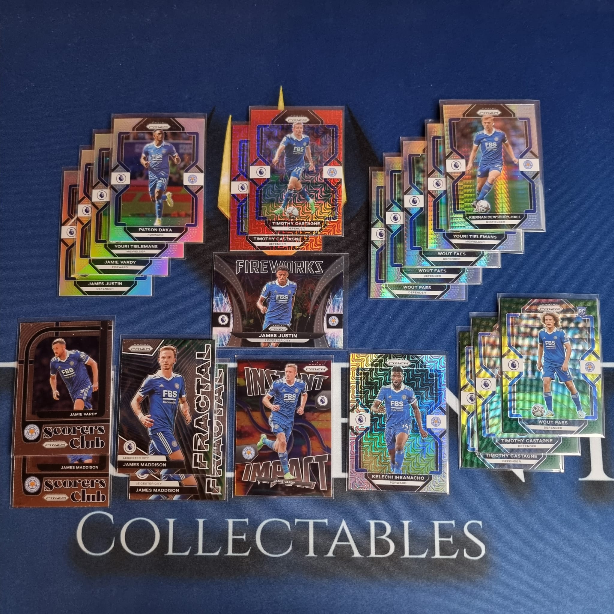 2022-23 Panini Prizm EPL Team Lot Leicester City