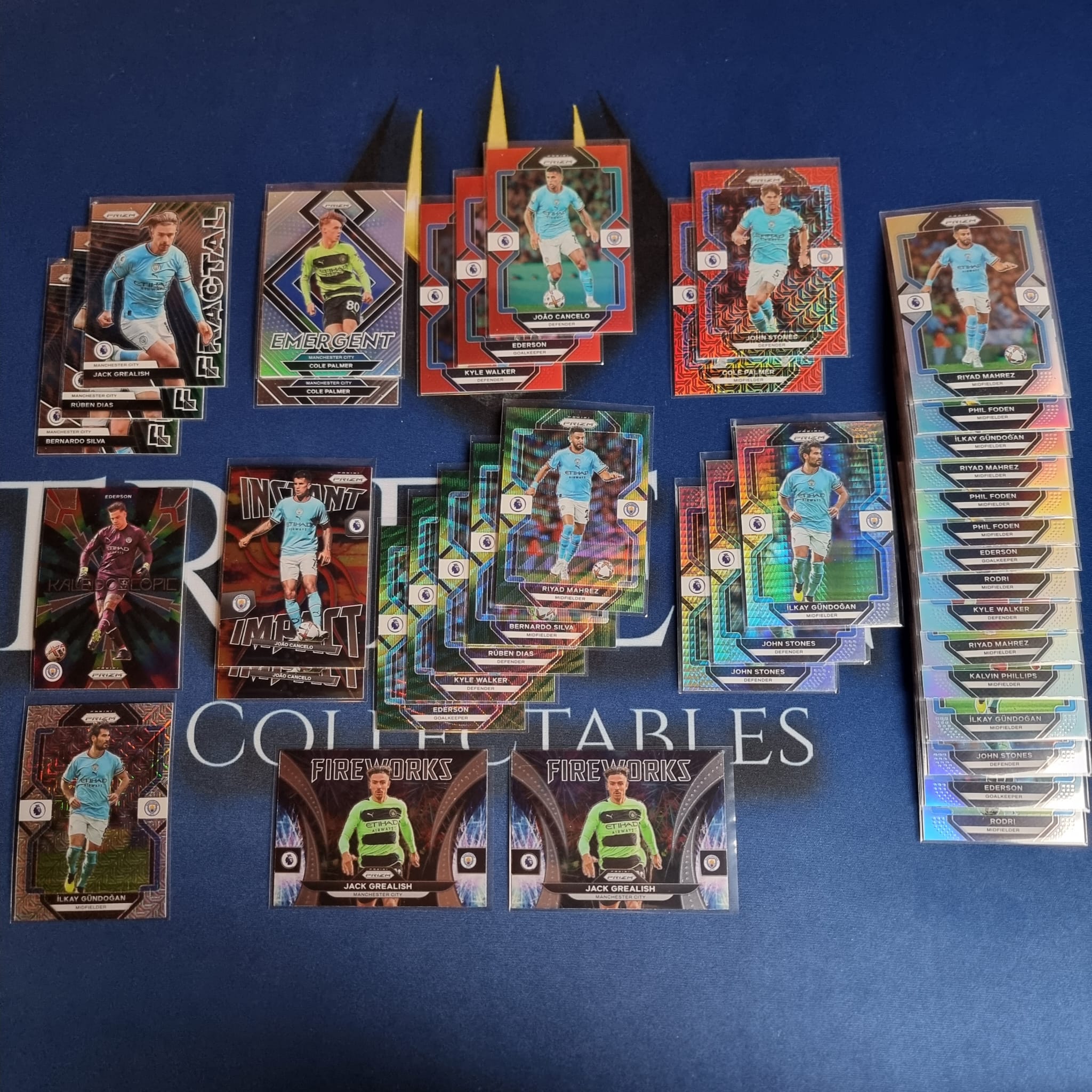 2022-23 Panini Prizm EPL Team Lot Manchester City