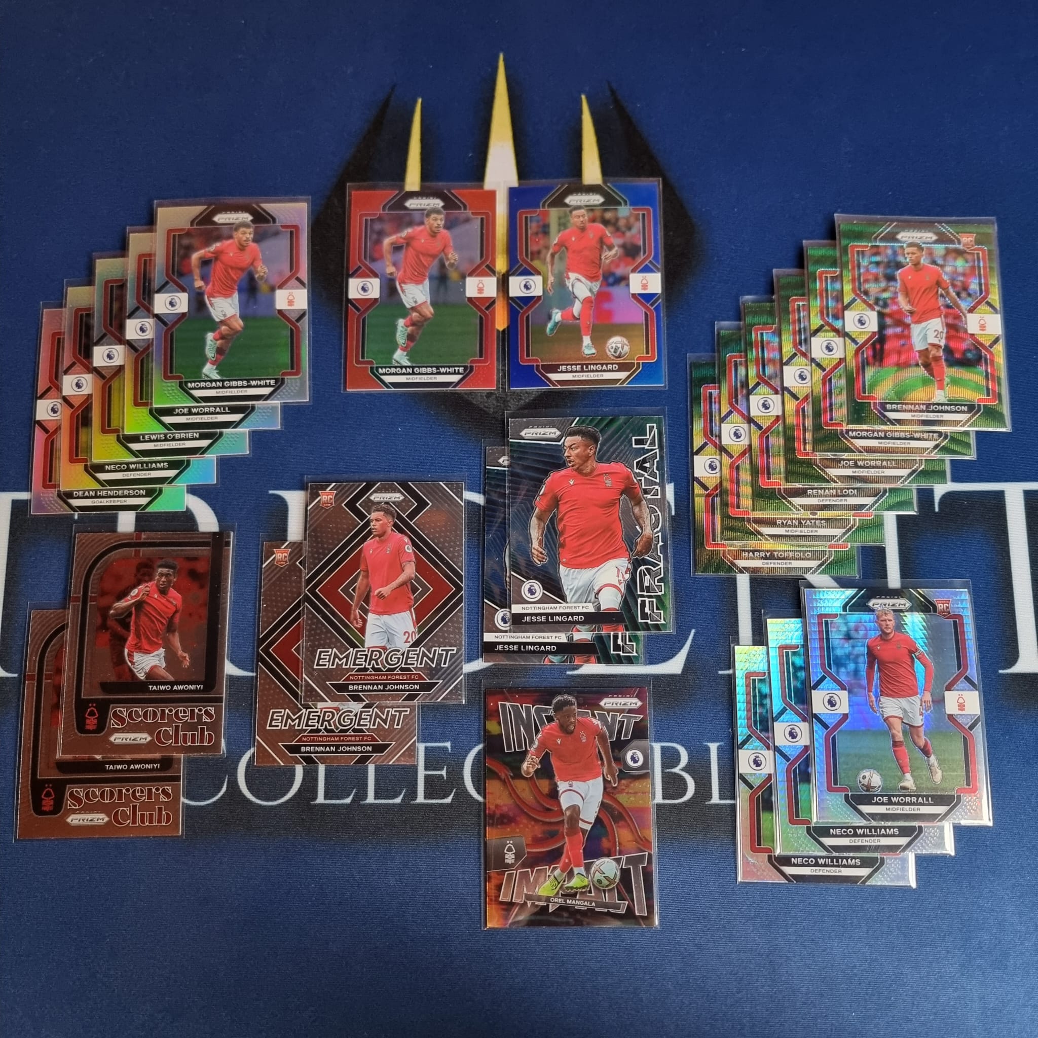 2022-23 Panini Prizm EPL Team Lot Nottingham Forest FC